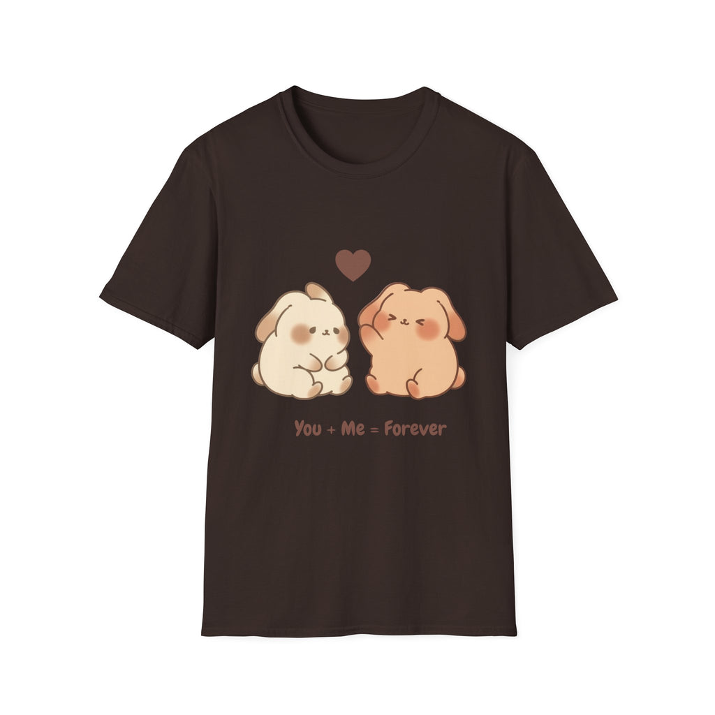 Cute Bunny Couple T-Shirt-T-Shirt-Everwave Co Apparel