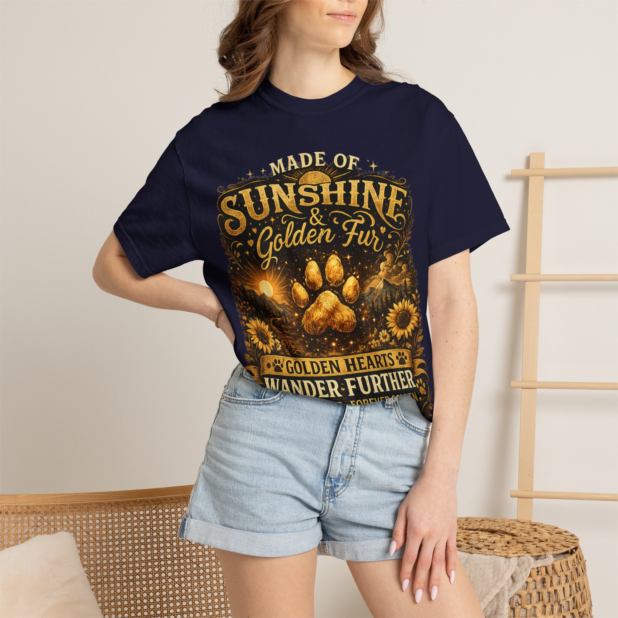 Golden Retriever Paw T-Shirt-T-Shirt-[Everwave Co Apparel