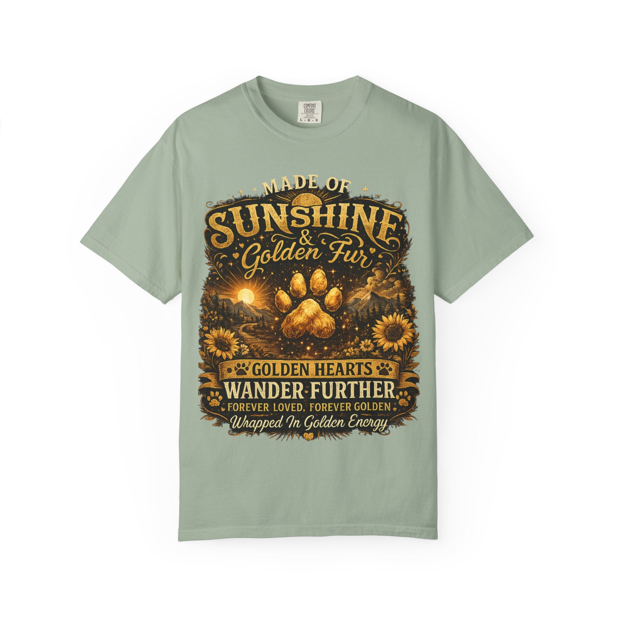 Golden Retriever Paw T-Shirt-T-Shirt-[Everwave Co Apparel