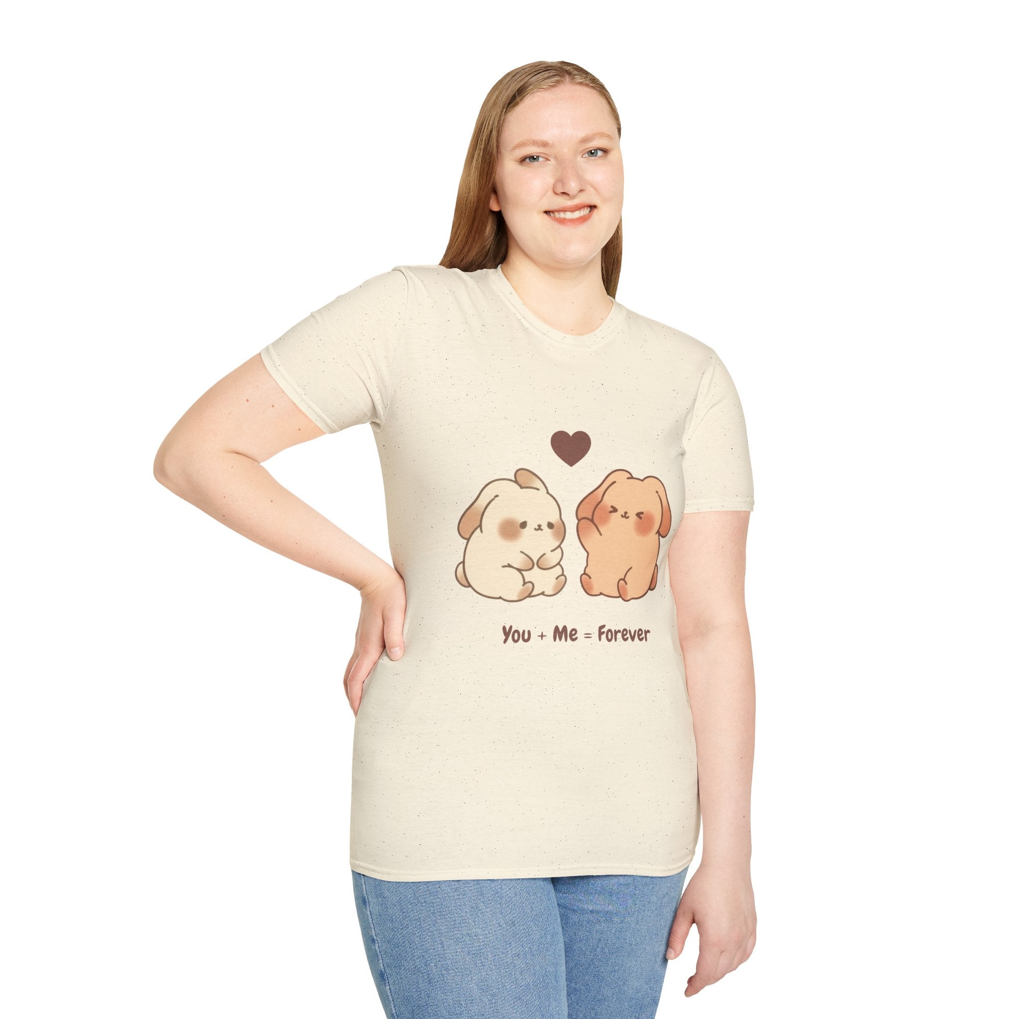 Cute Bunny Couple T-Shirt-T-Shirt-Everwave Co Apparel