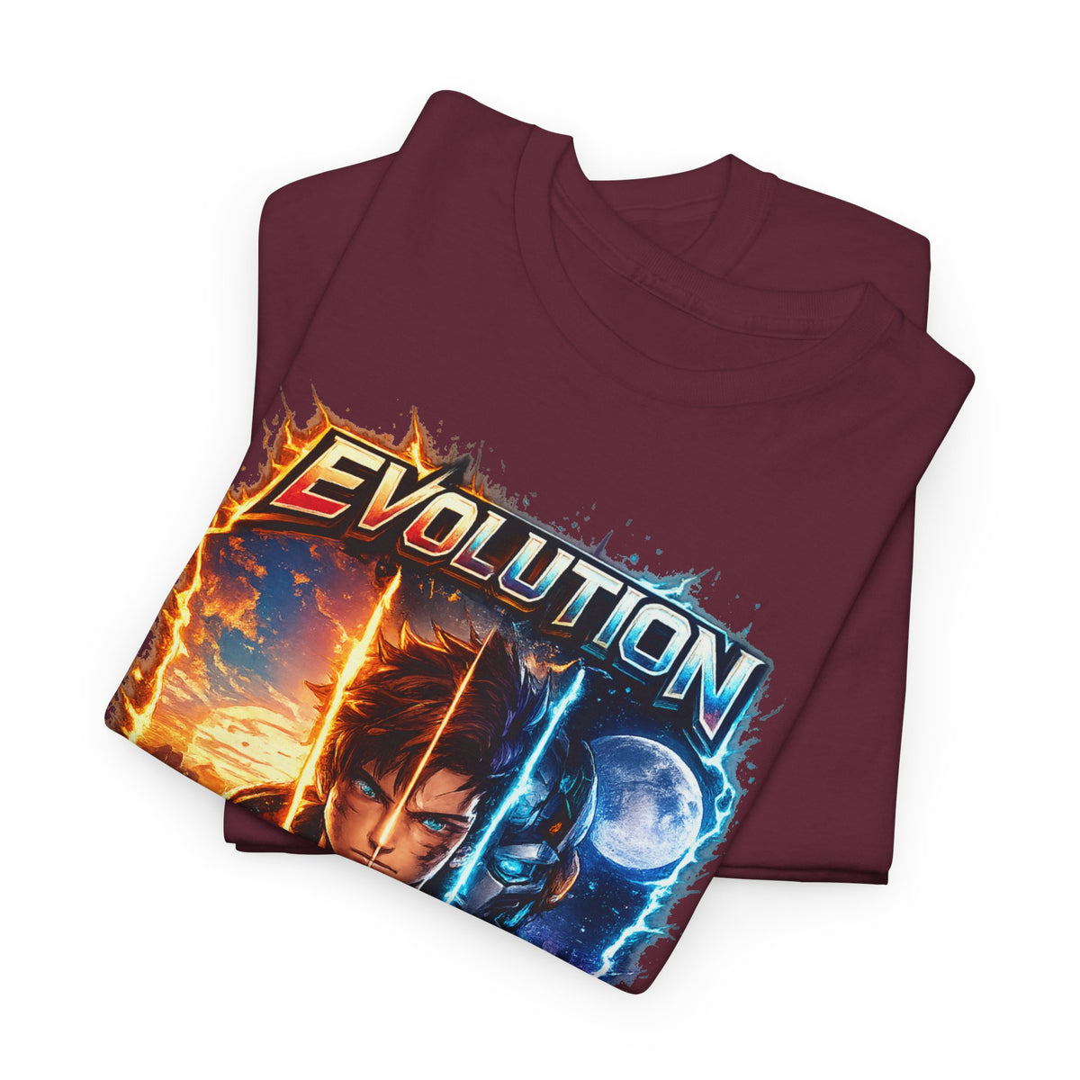 Evolution Rise & Transform Graphic Tee — Retro Sci‑Fi Gamer Tee