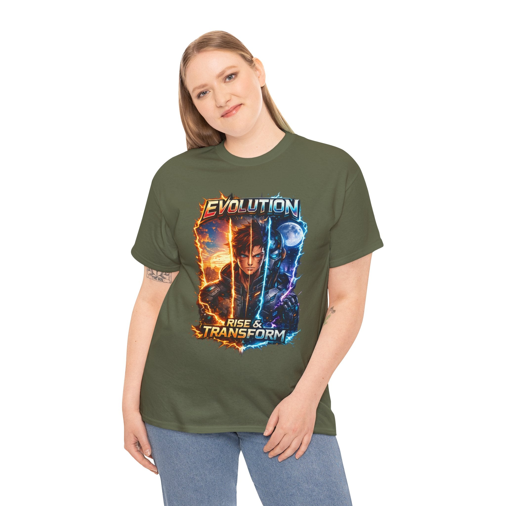 Evolution Rise & Transform Graphic Tee-T-Shirt-Everwave Co Apparel