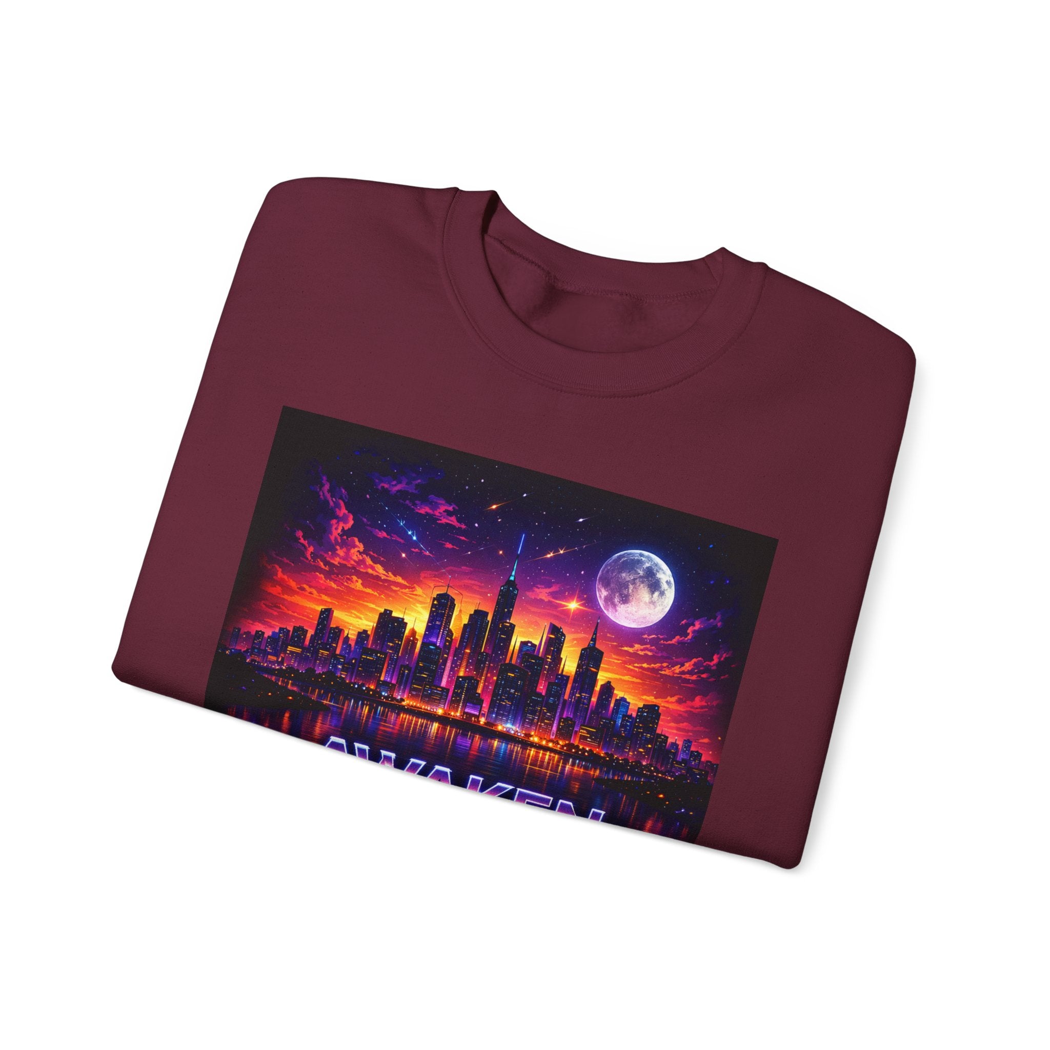 Awaken the Night Sweatshirt-Sweatshirt-Everwave Co Apparel
