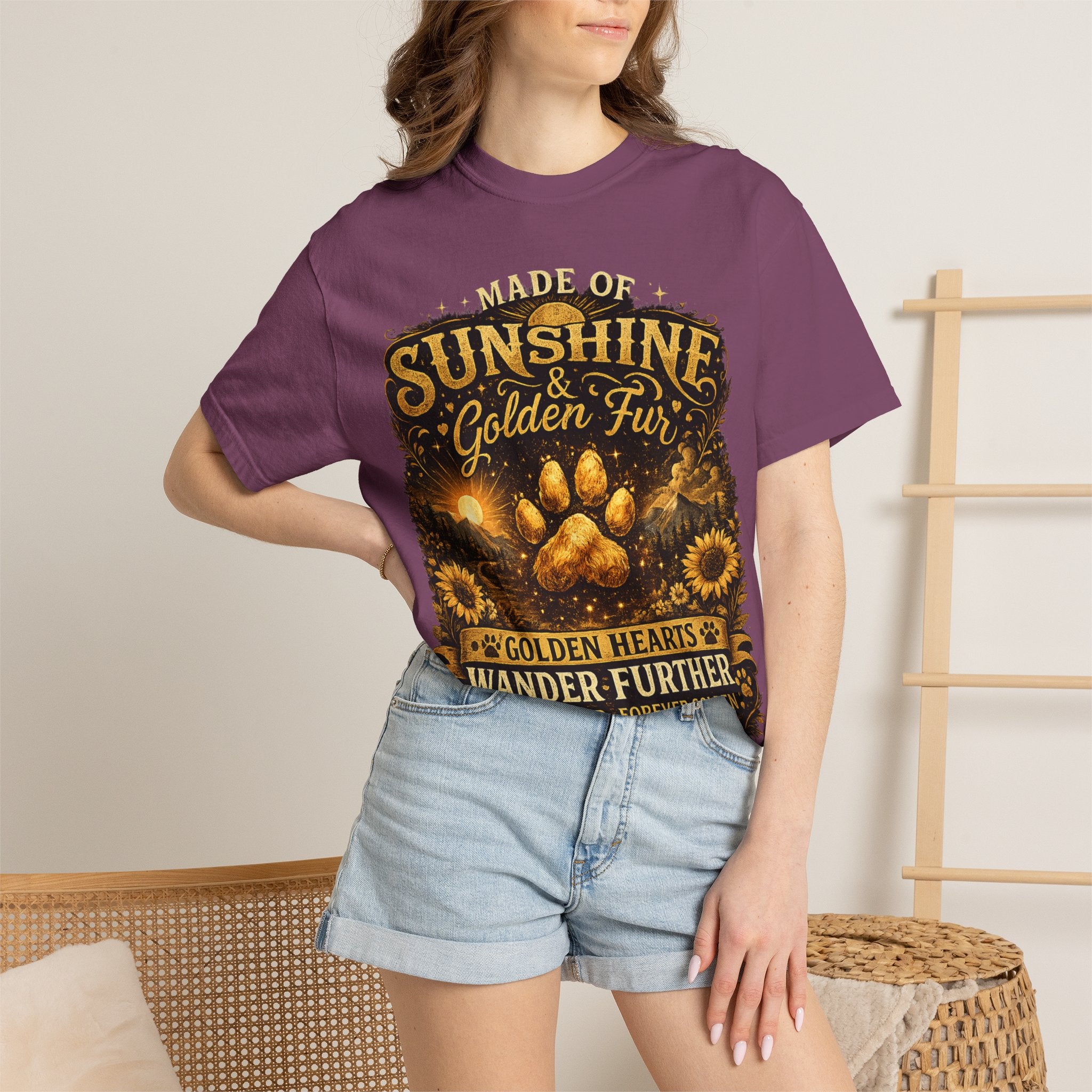 Golden Retriever Paw T-Shirt-T-Shirt-[Everwave Co Apparel