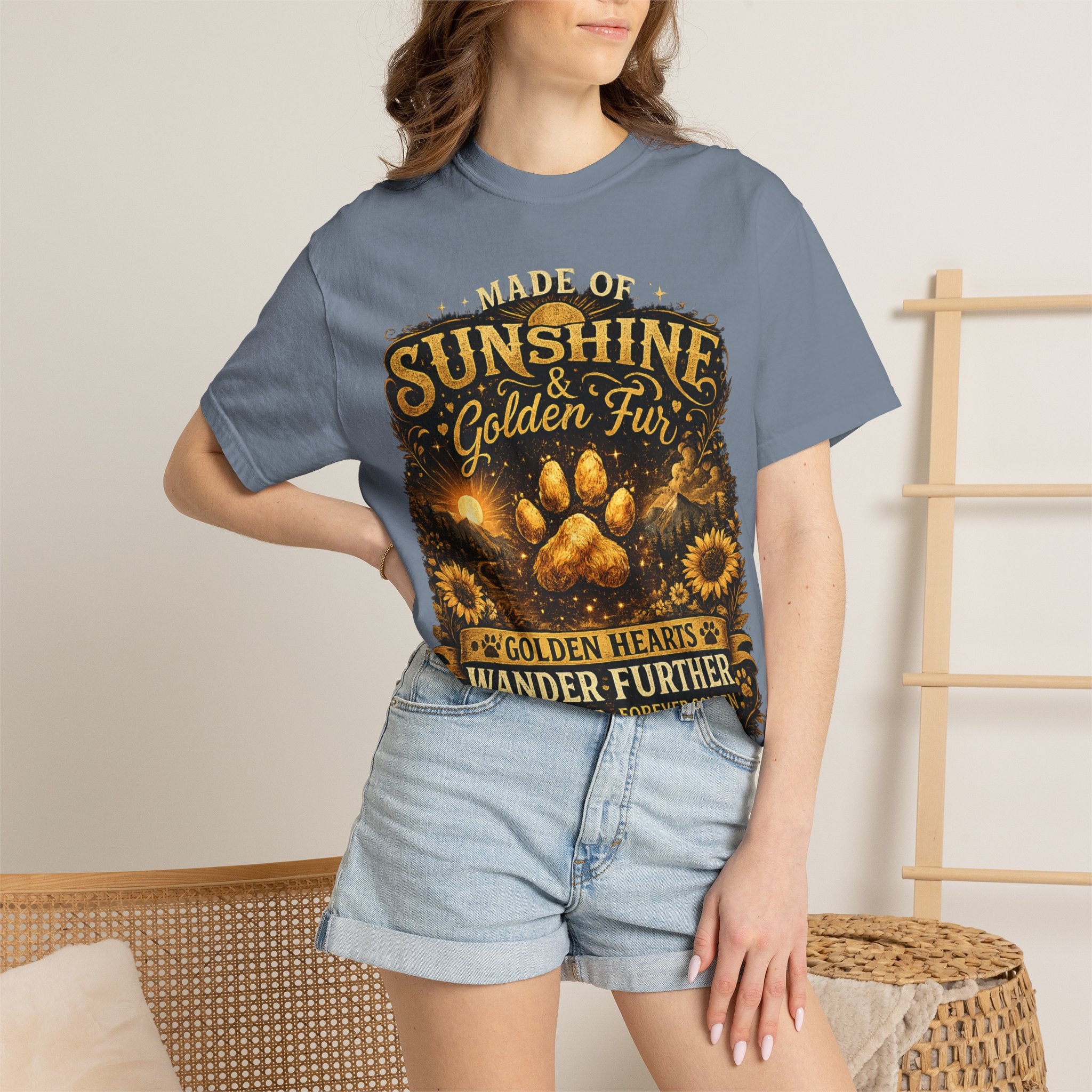 Golden Retriever Paw T-Shirt-T-Shirt-[Everwave Co Apparel