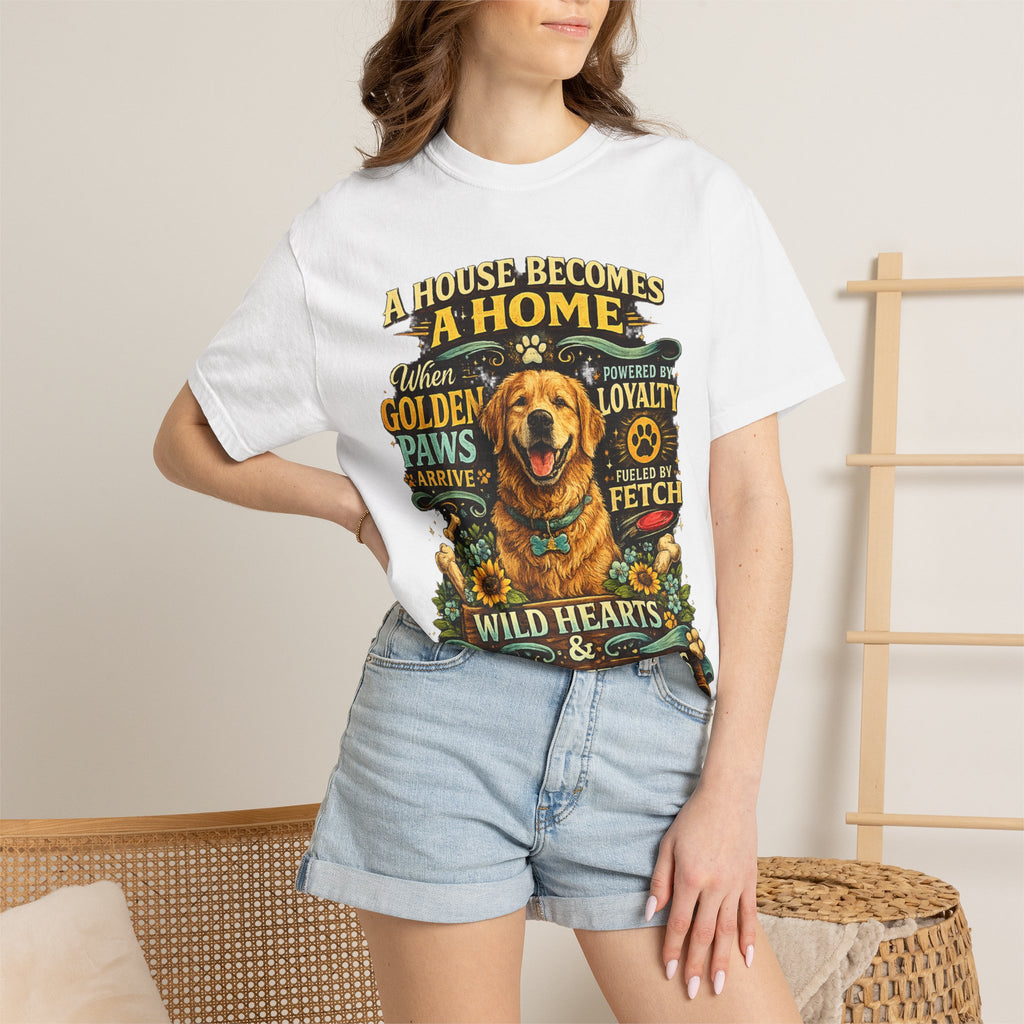 Golden Retriever Dog Mom & Dog Dad T-Shirt