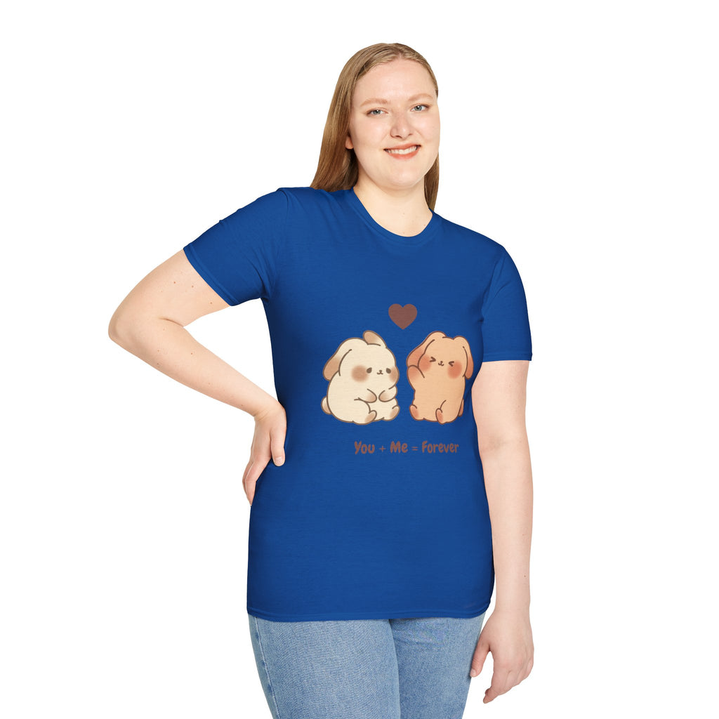 Cute Bunny Couple T-Shirt-T-Shirt-Everwave Co Apparel