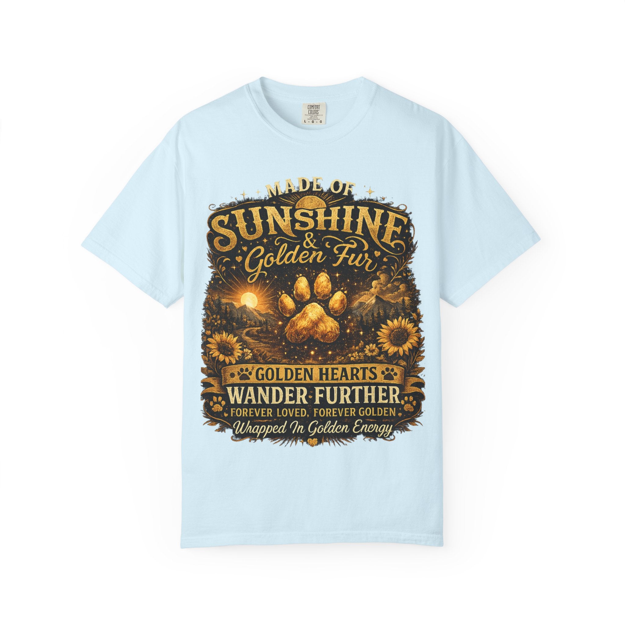 Golden Retriever Paw T-Shirt-T-Shirt-[Everwave Co Apparel
