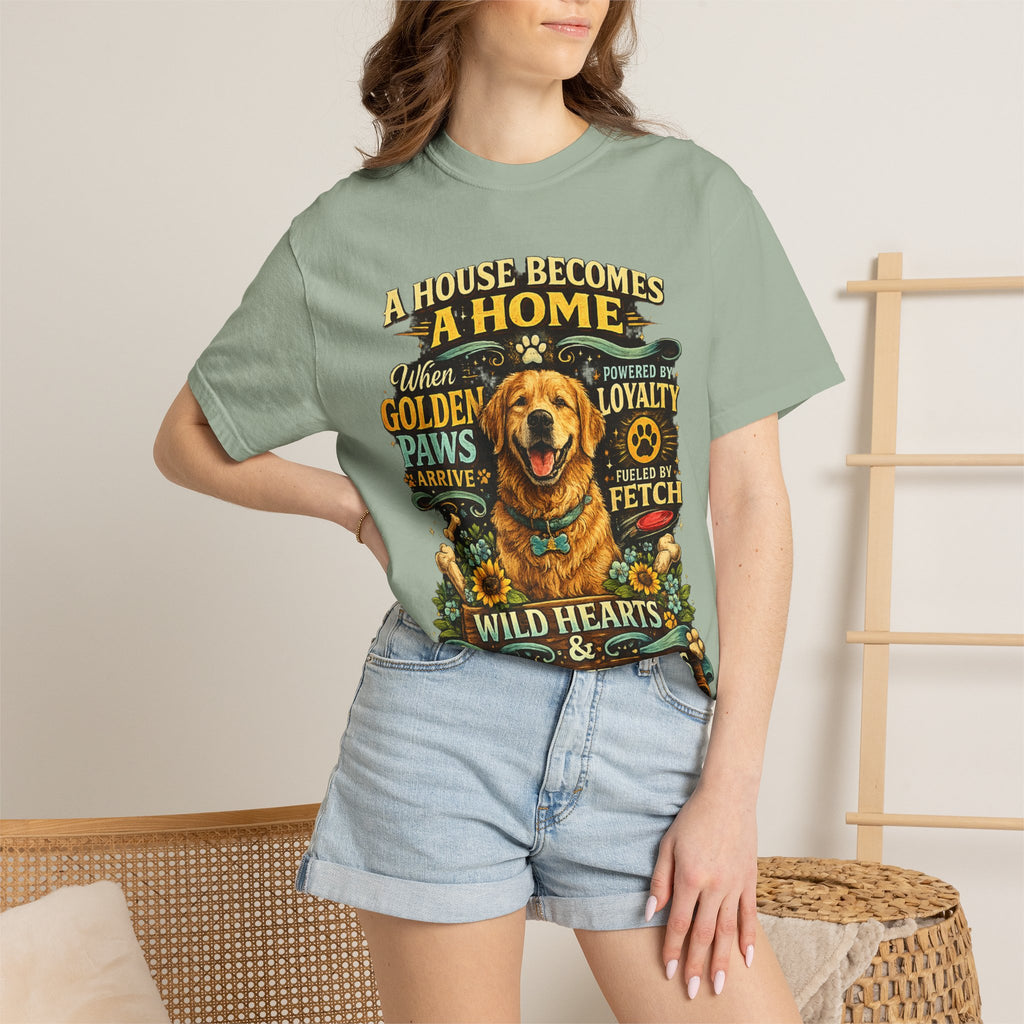 Golden Retriever Dog Mom & Dog Dad T-Shirt