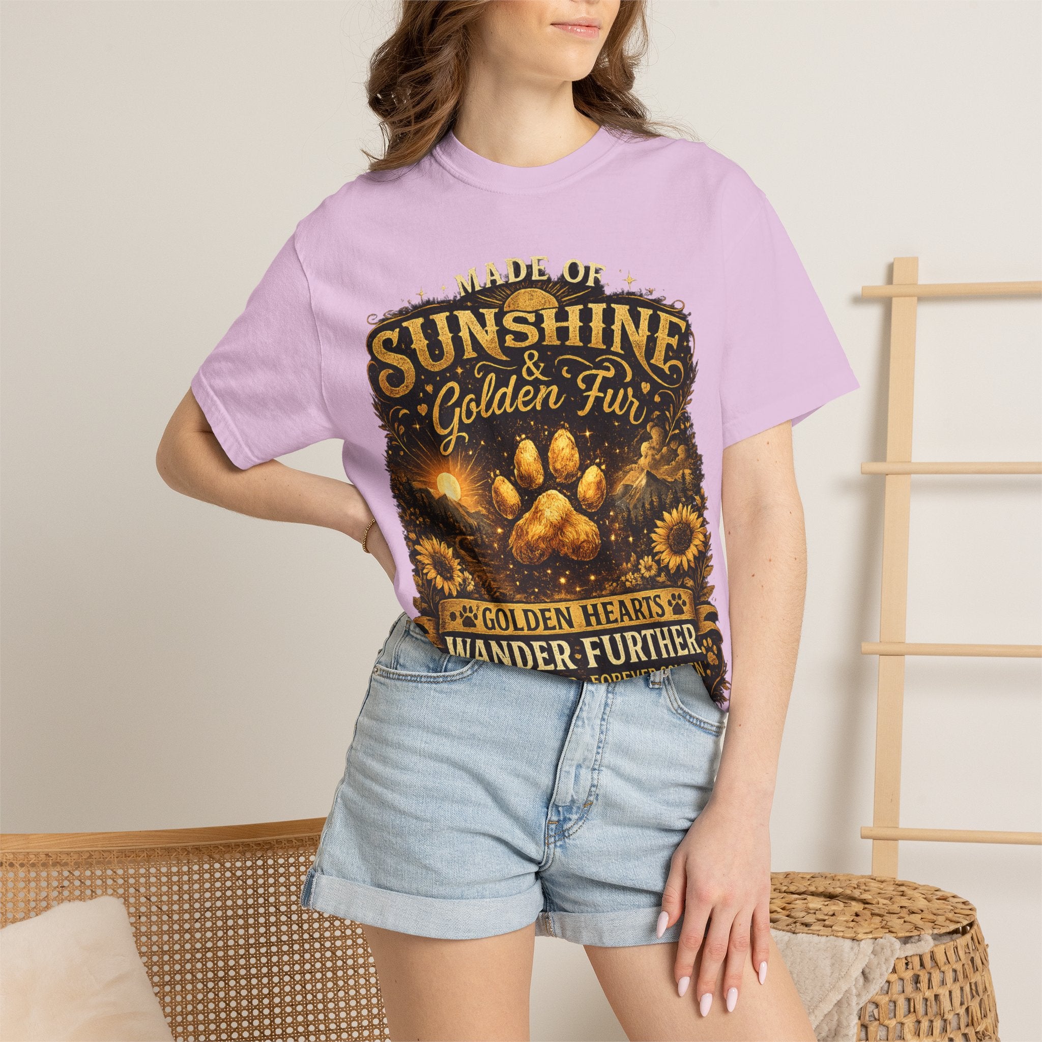 Golden Retriever Paw T-Shirt-T-Shirt-[Everwave Co Apparel