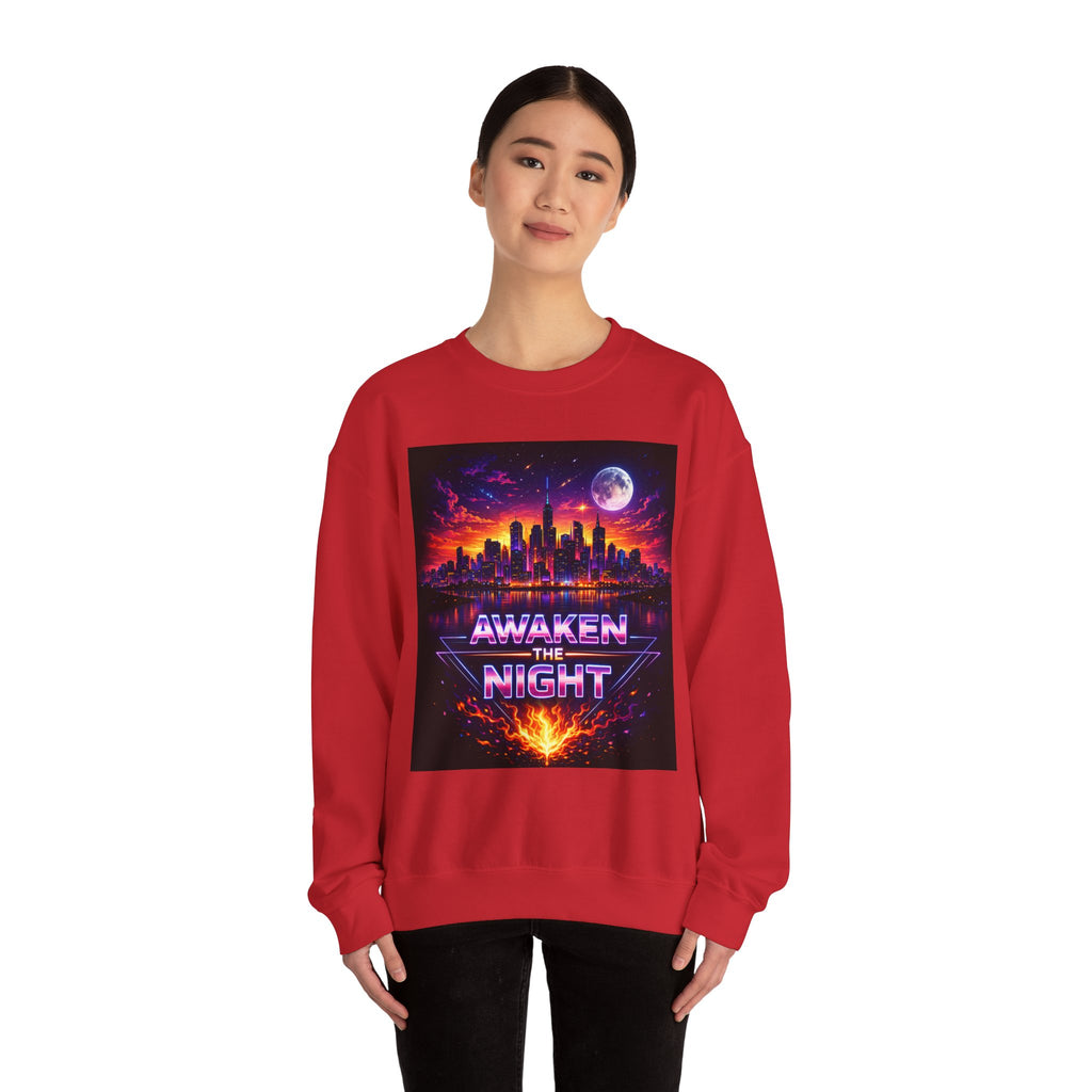 Awaken the Night Sweatshirt-Sweatshirt-Everwave Co Apparel