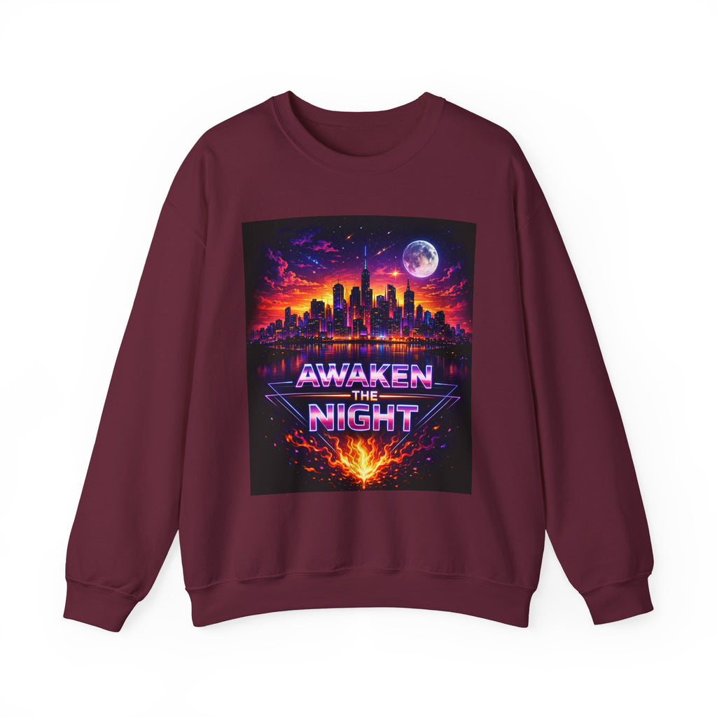 Awaken the Night Sweatshirt-Sweatshirt-Everwave Co Apparel