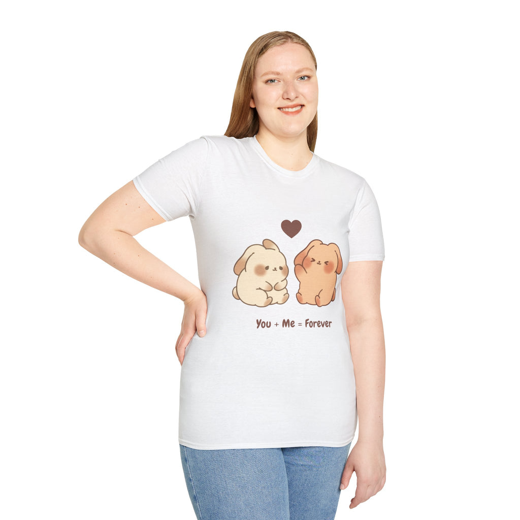 Cute Bunny Couple T-Shirt-T-Shirt-Everwave Co Apparel