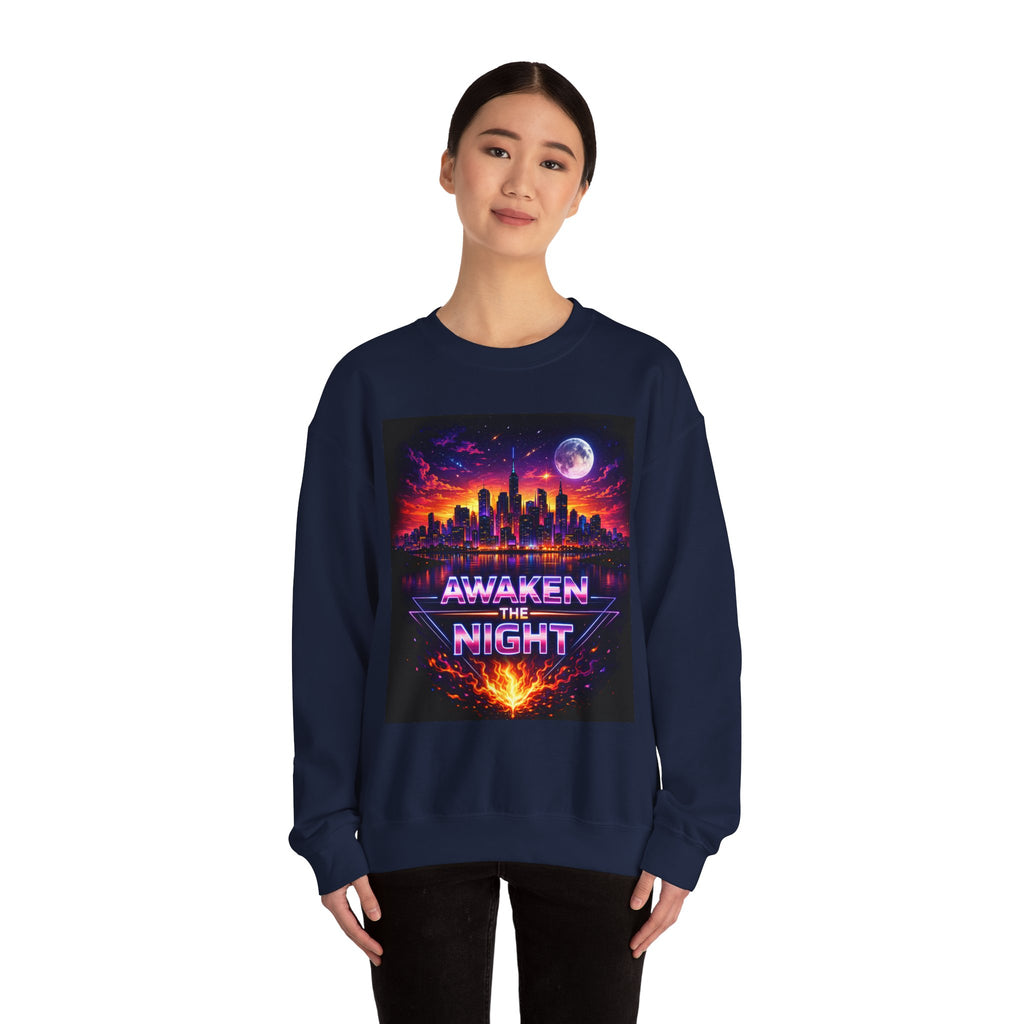 Awaken the Night Sweatshirt-Sweatshirt-Everwave Co Apparel
