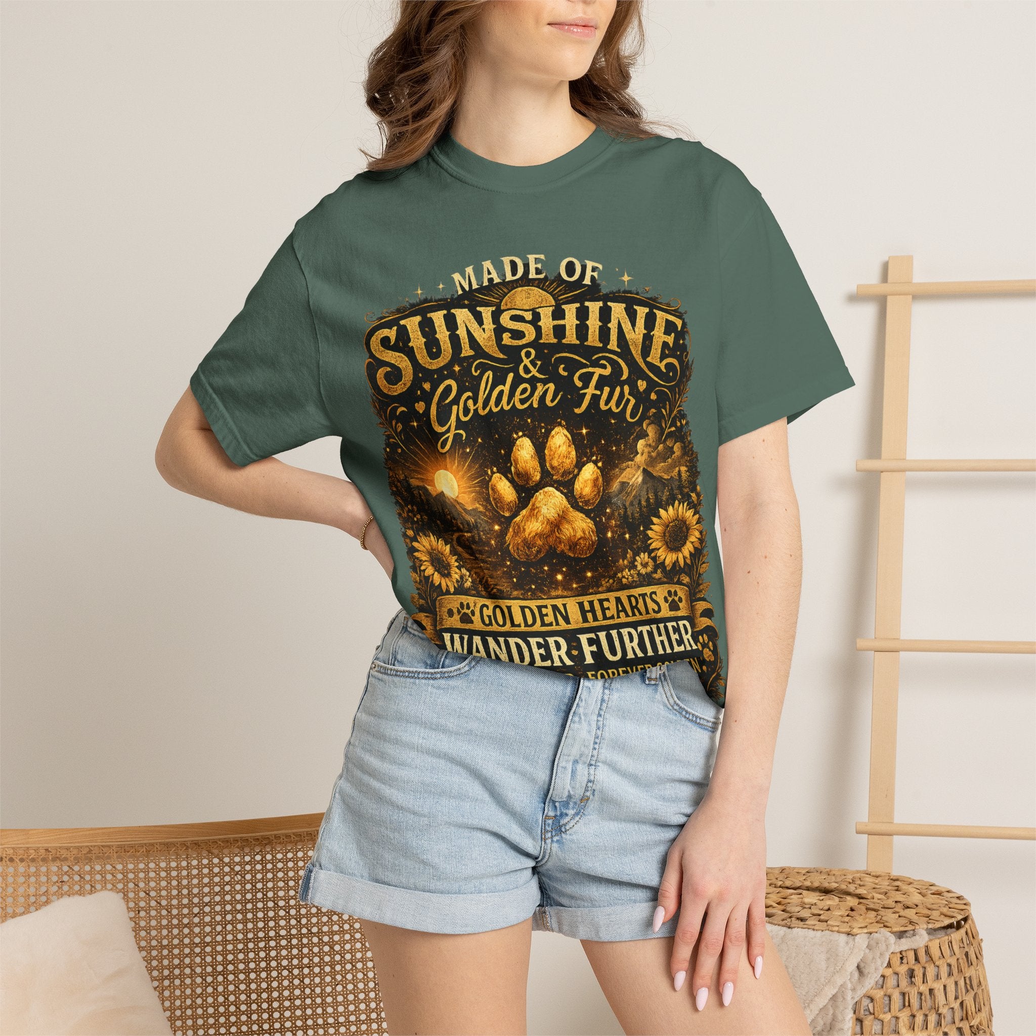 Golden Retriever Paw T-Shirt-T-Shirt-[Everwave Co Apparel