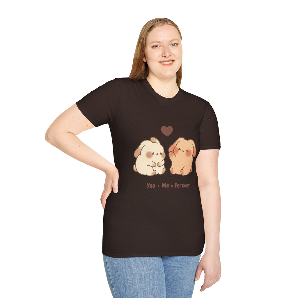 Cute Bunny Couple T-Shirt-T-Shirt-Everwave Co Apparel
