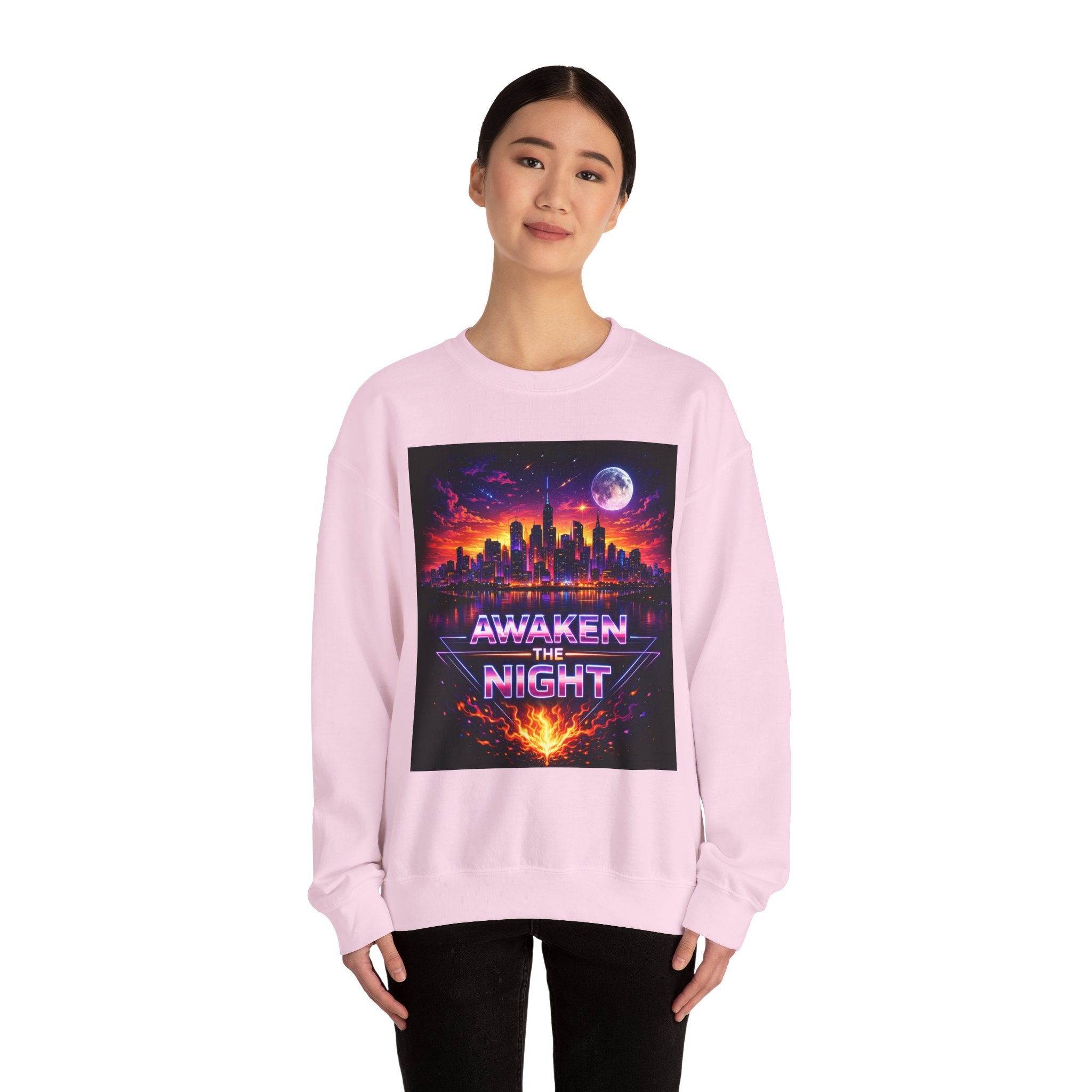 Awaken the Night Sweatshirt-Sweatshirt-Everwave Co Apparel