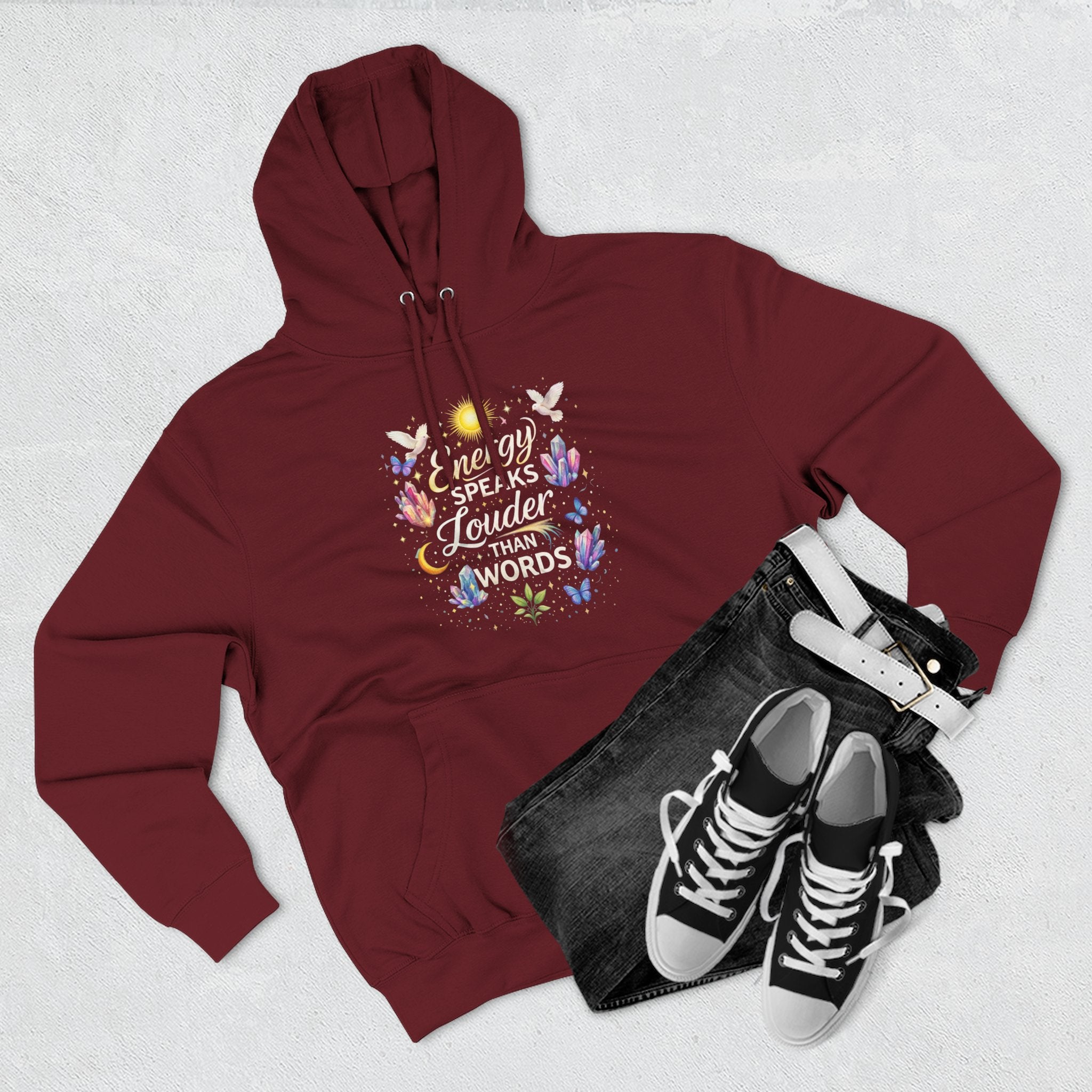 Celestial Floral Hoodie-Hoodie-Everwave Co Apparel