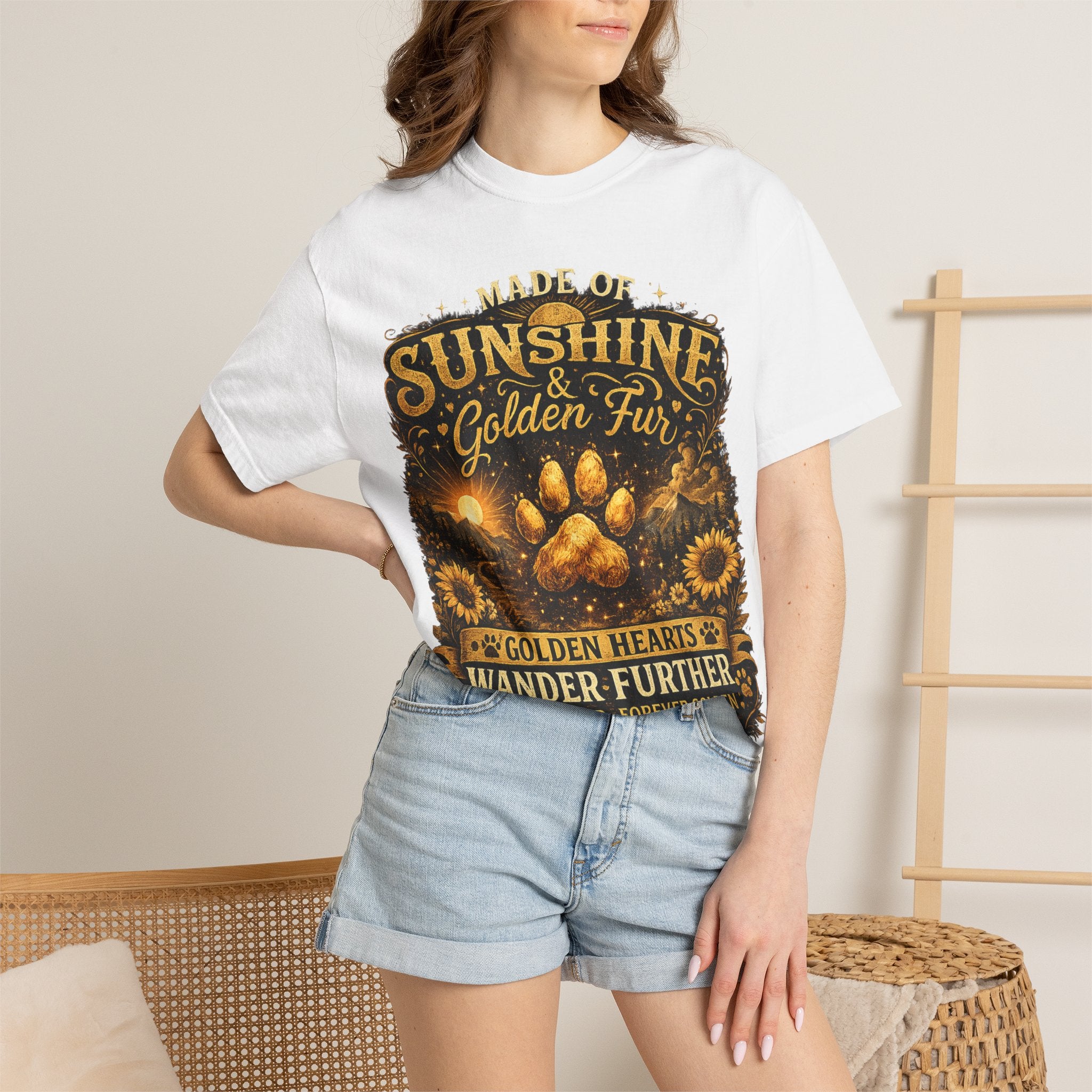 Golden Retriever Paw T-Shirt-T-Shirt-[Everwave Co Apparel