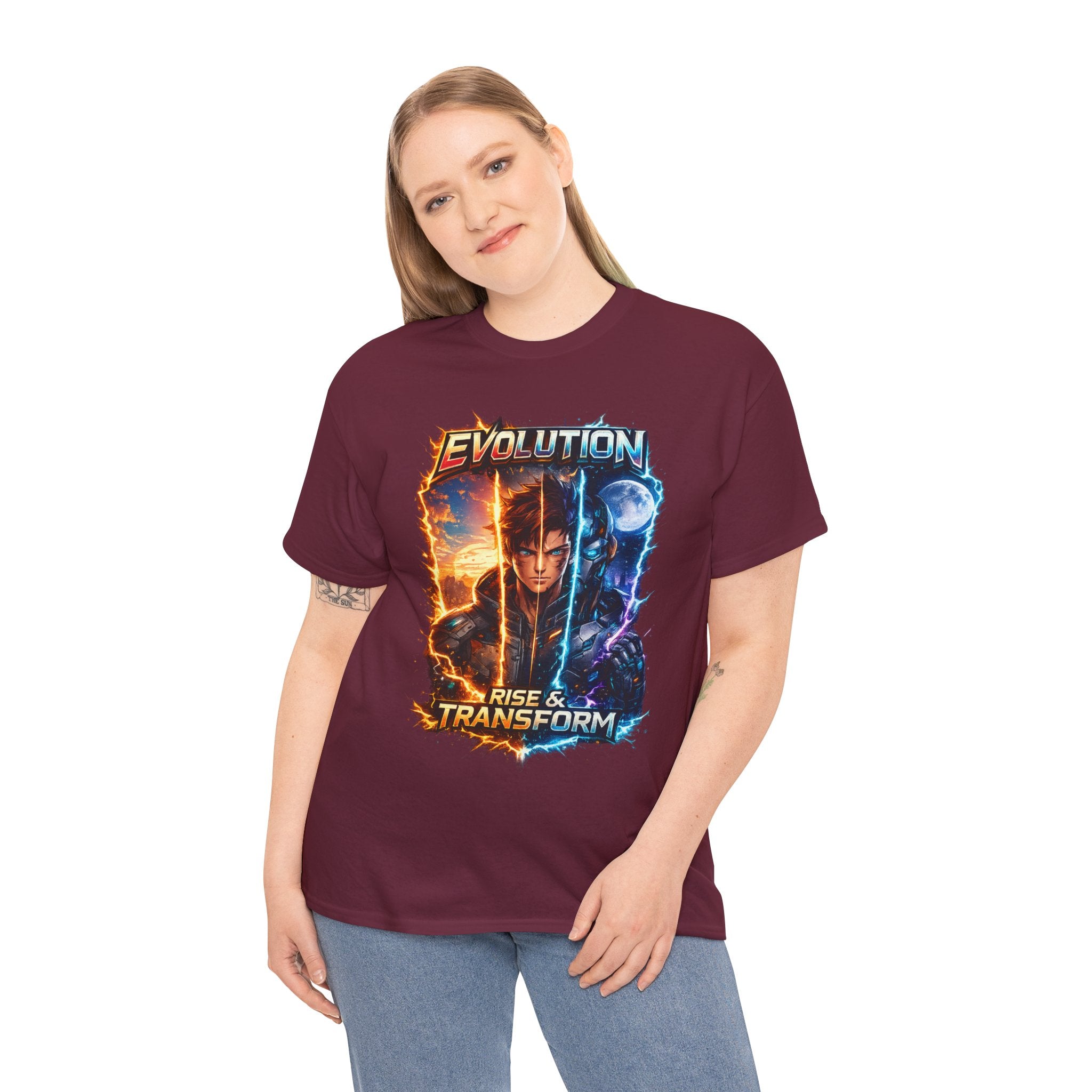 Evolution Rise & Transform Graphic Tee-T-Shirt-Everwave Co Apparel