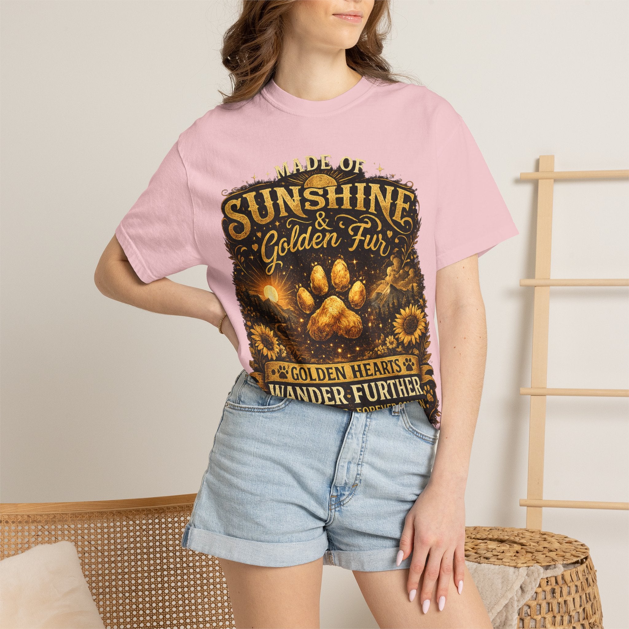 Golden Retriever Paw T-Shirt-T-Shirt-[Everwave Co Apparel