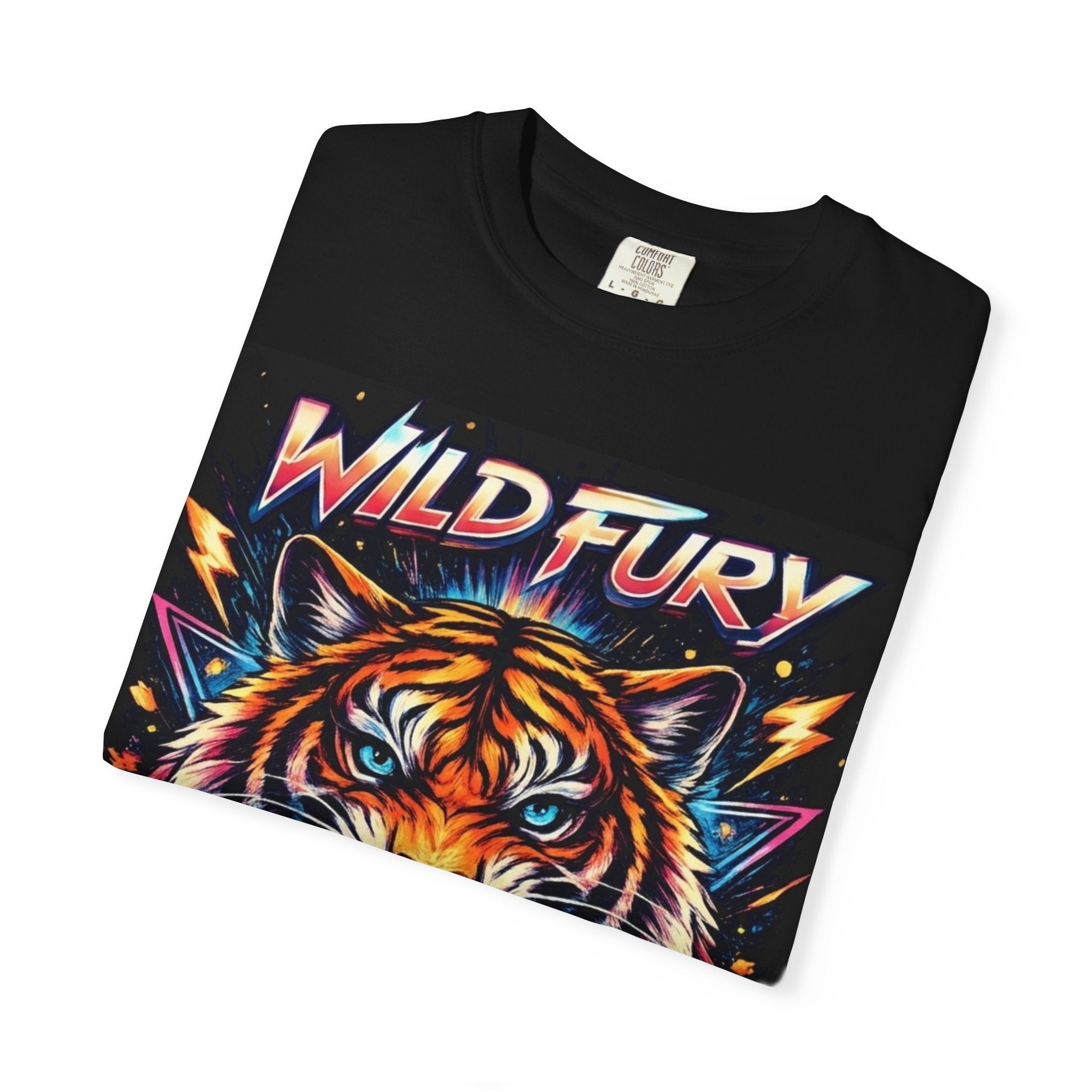 Wild Fury Tiger Vintage Neon Graphic T-Shirt