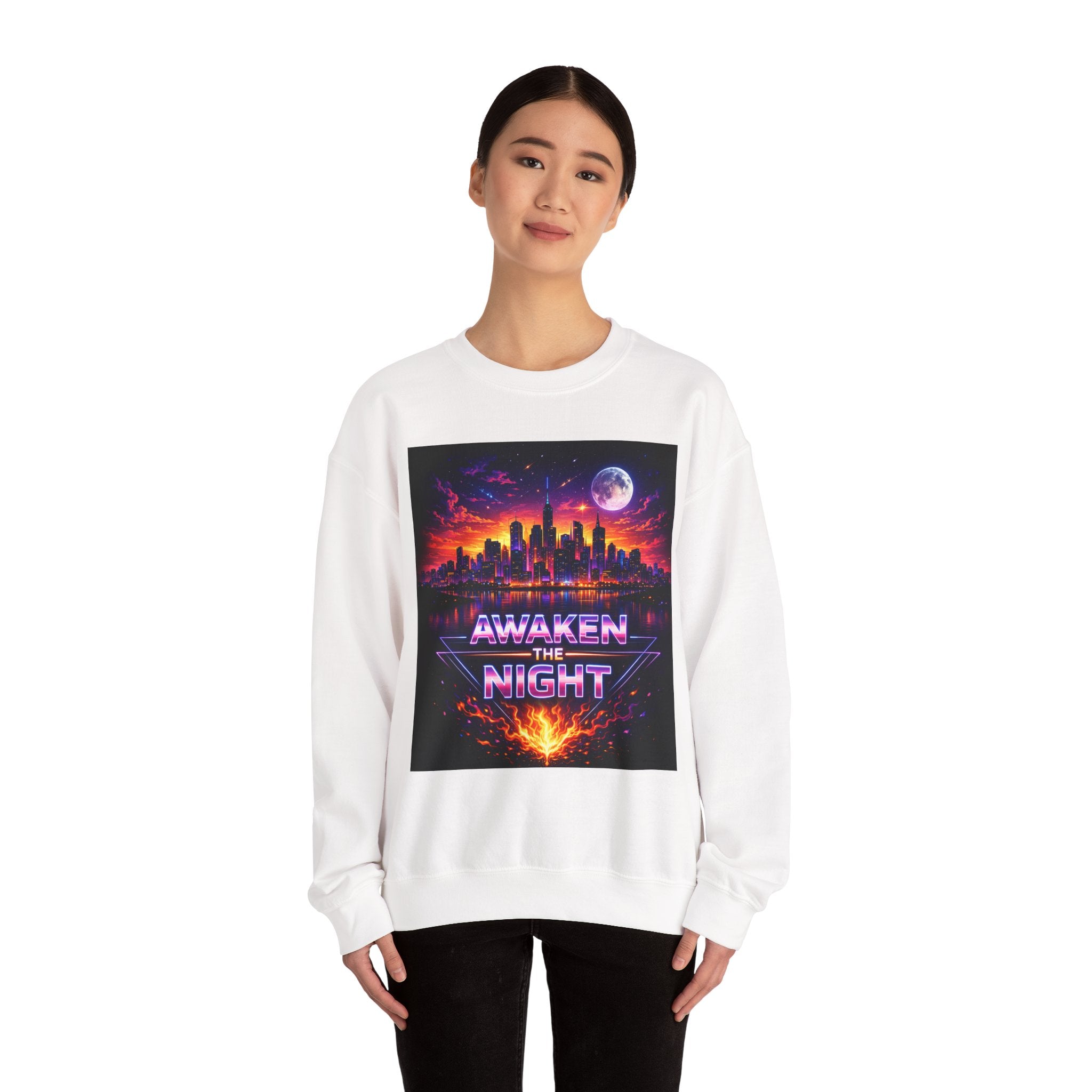Awaken the Night Sweatshirt-Sweatshirt-Everwave Co Apparel