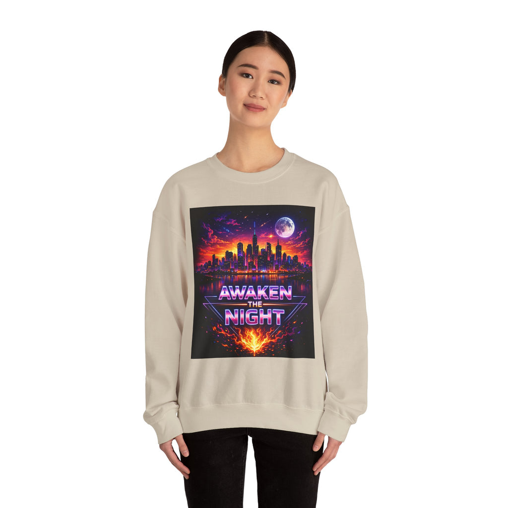 Awaken the Night Sweatshirt-Sweatshirt-Everwave Co Apparel