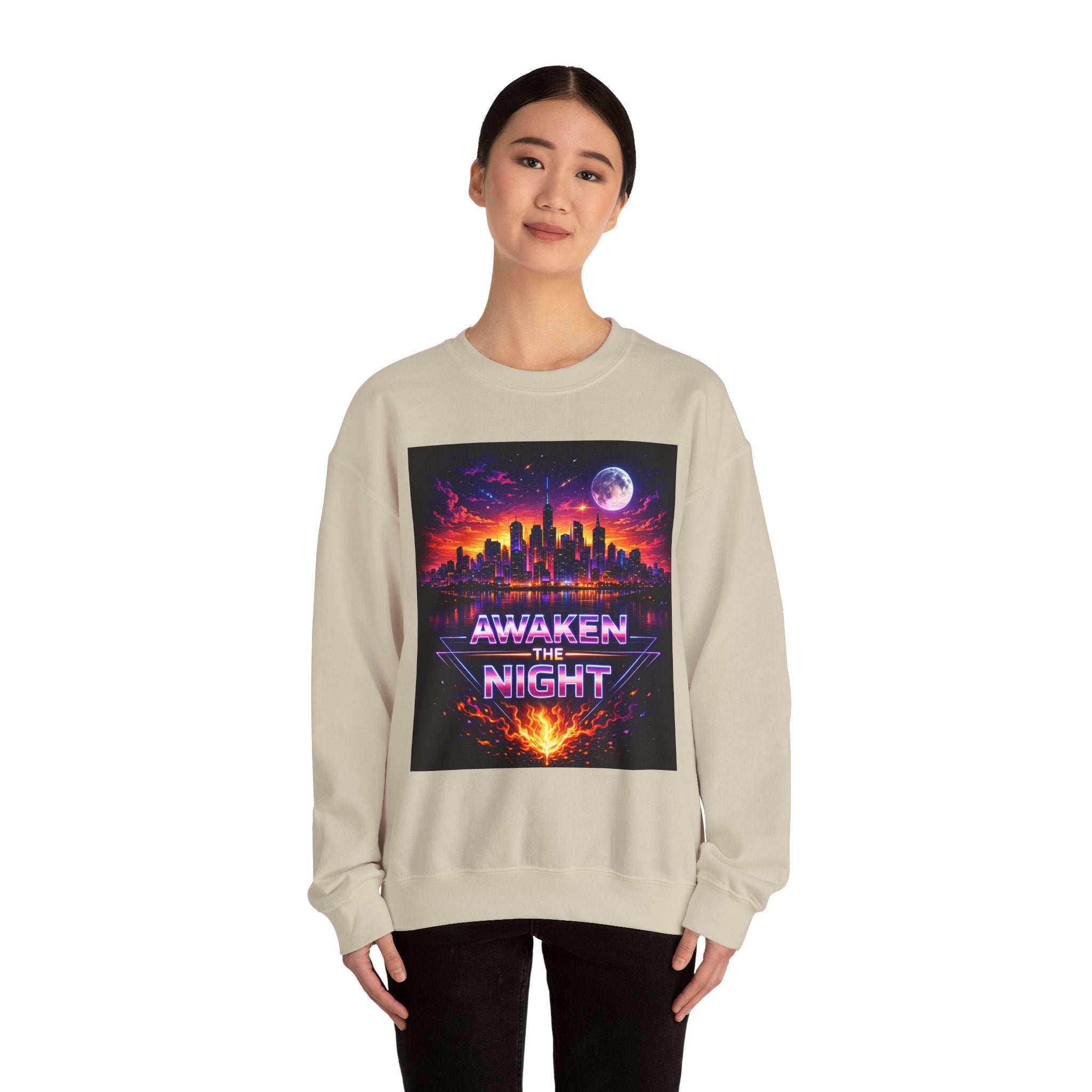 Awaken the Night Sweatshirt-Sweatshirt-Everwave Co Apparel