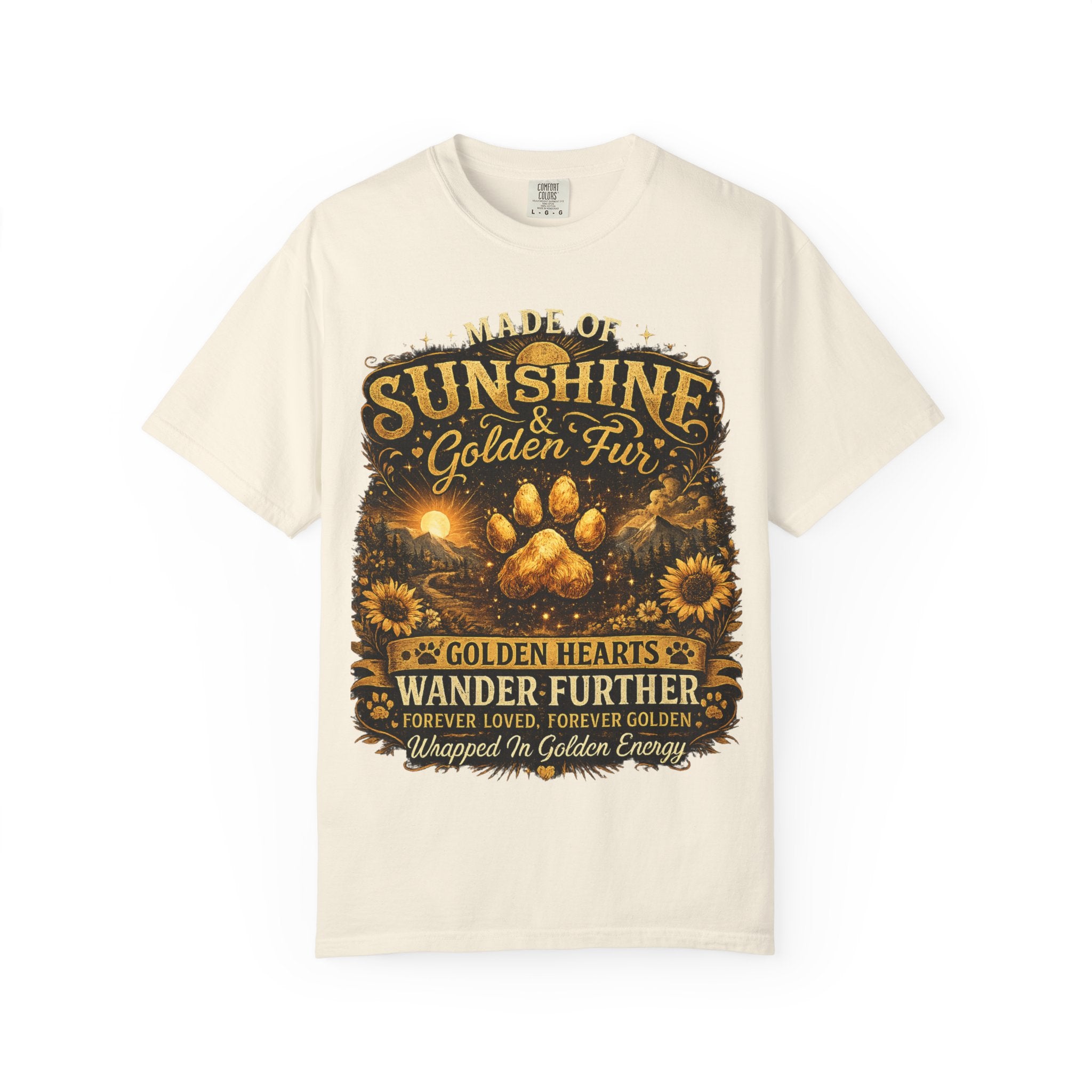 Golden Retriever Paw T-Shirt-T-Shirt-[Everwave Co Apparel
