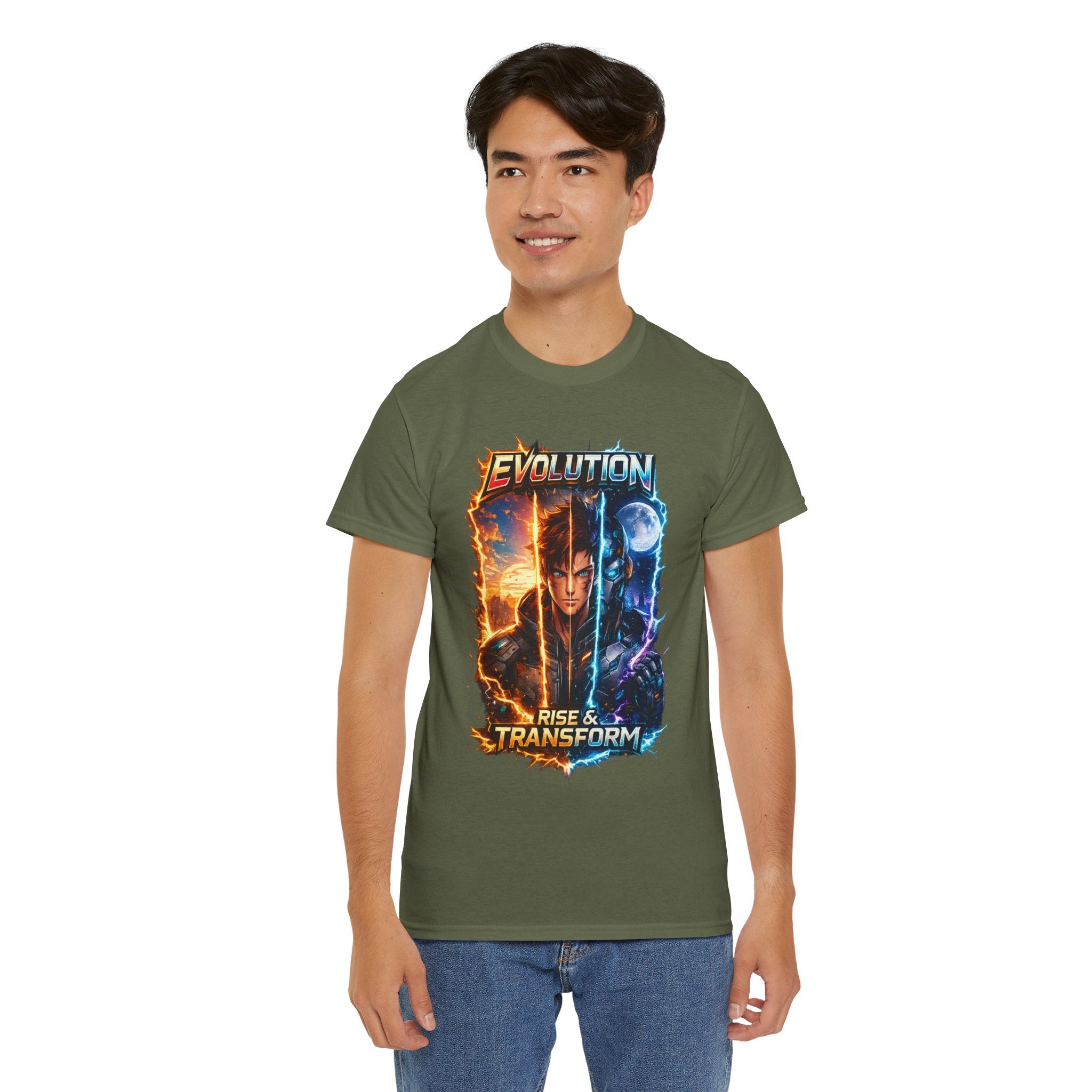 Evolution Rise & Transform Graphic Tee-T-Shirt-Everwave Co Apparel