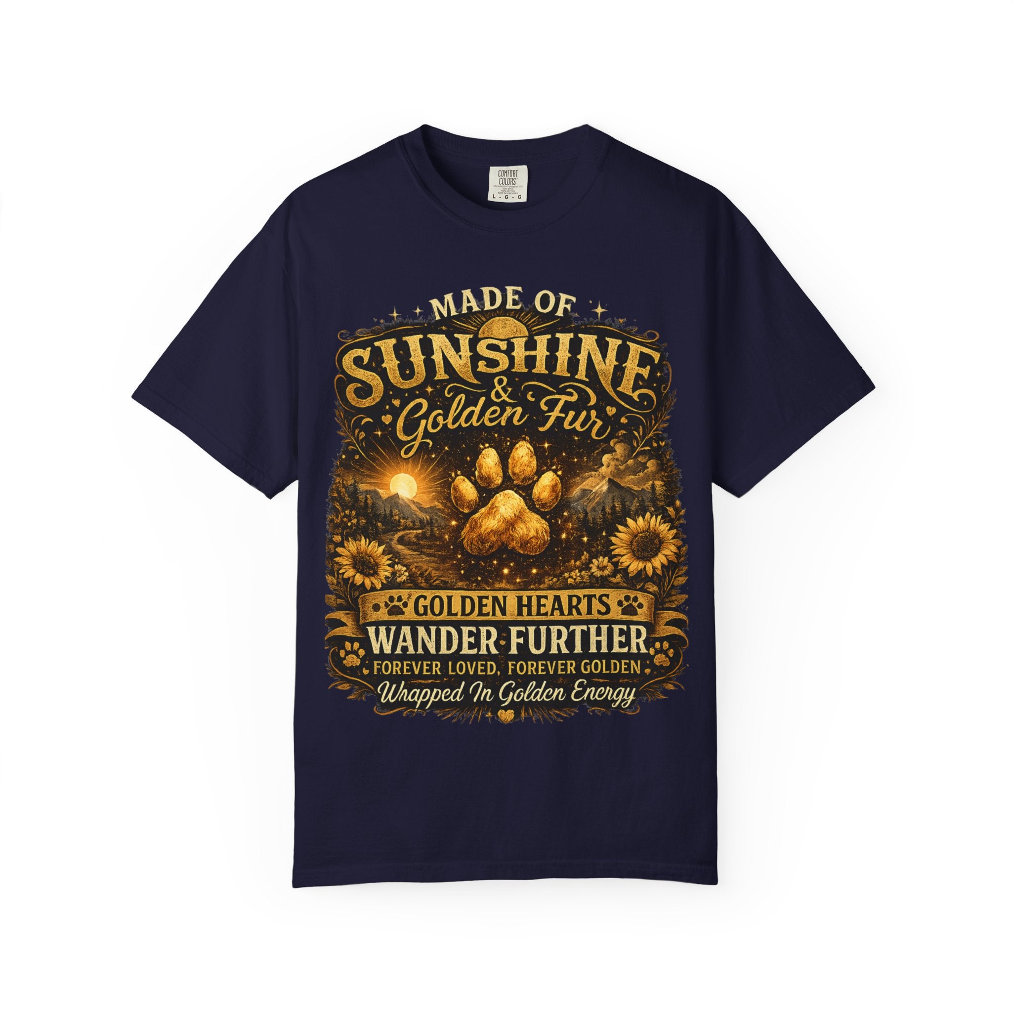 Golden Retriever Paw T-Shirt-T-Shirt-[Everwave Co Apparel