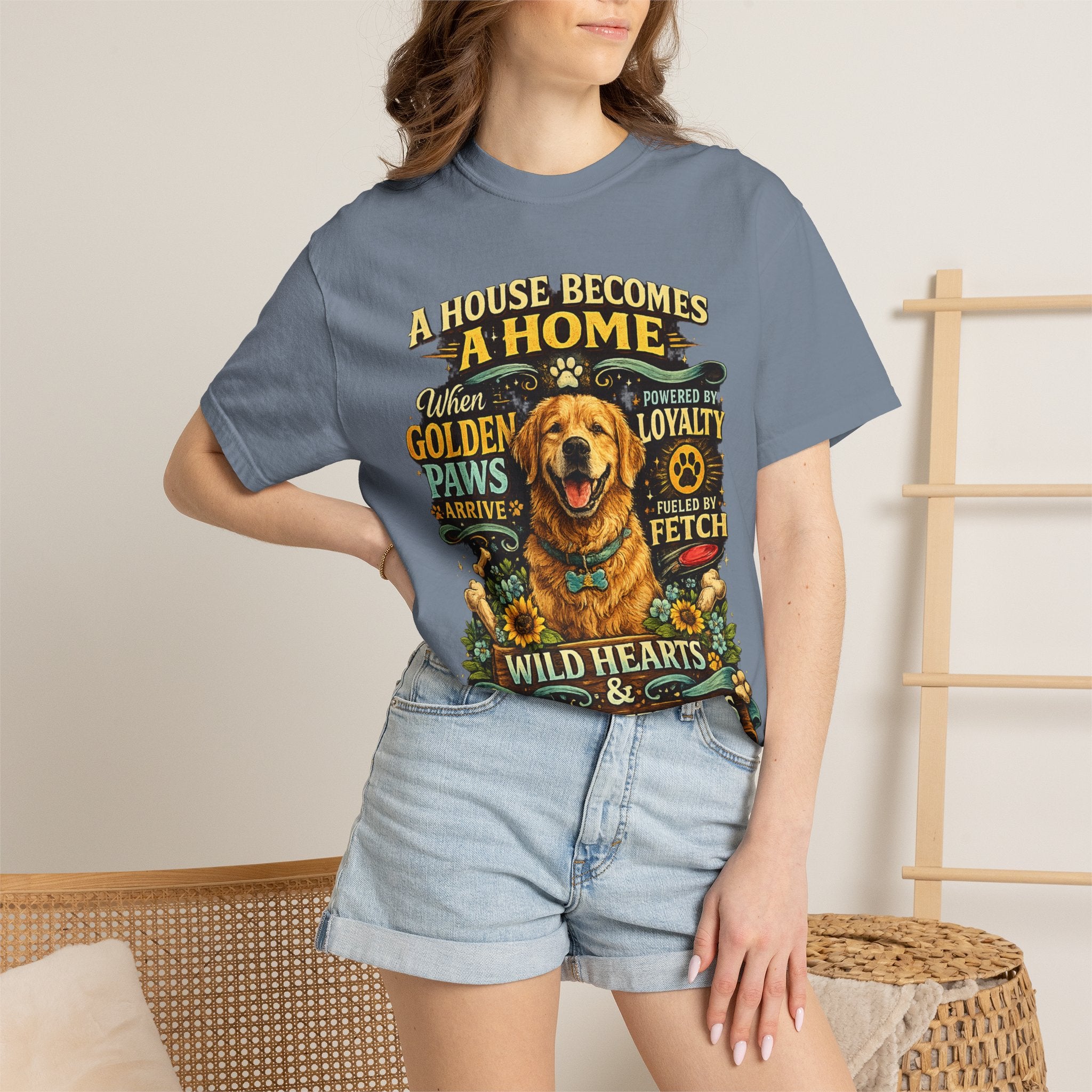 Golden Retriever Dog Mom & Dog Dad T-Shirt