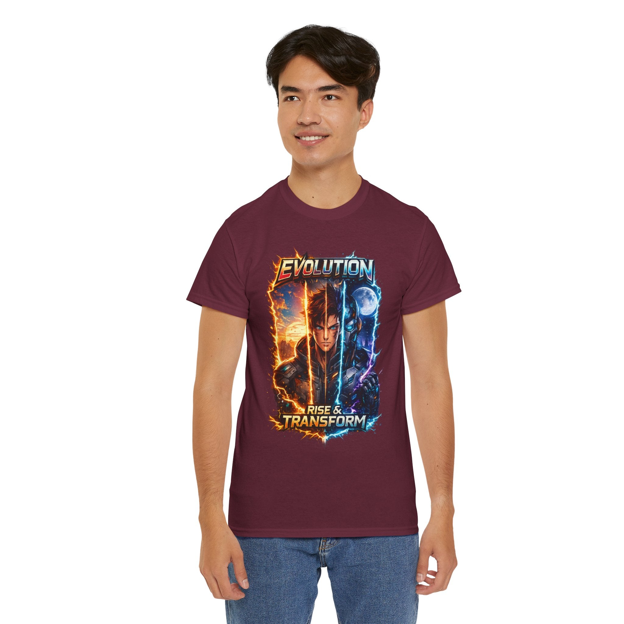 Evolution Rise & Transform Graphic Tee-T-Shirt-Everwave Co Apparel