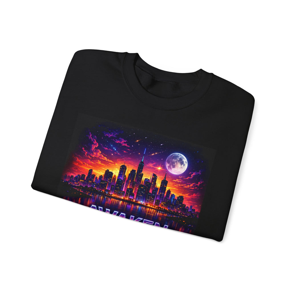 Awaken the Night Sweatshirt-Sweatshirt-Everwave Co Apparel