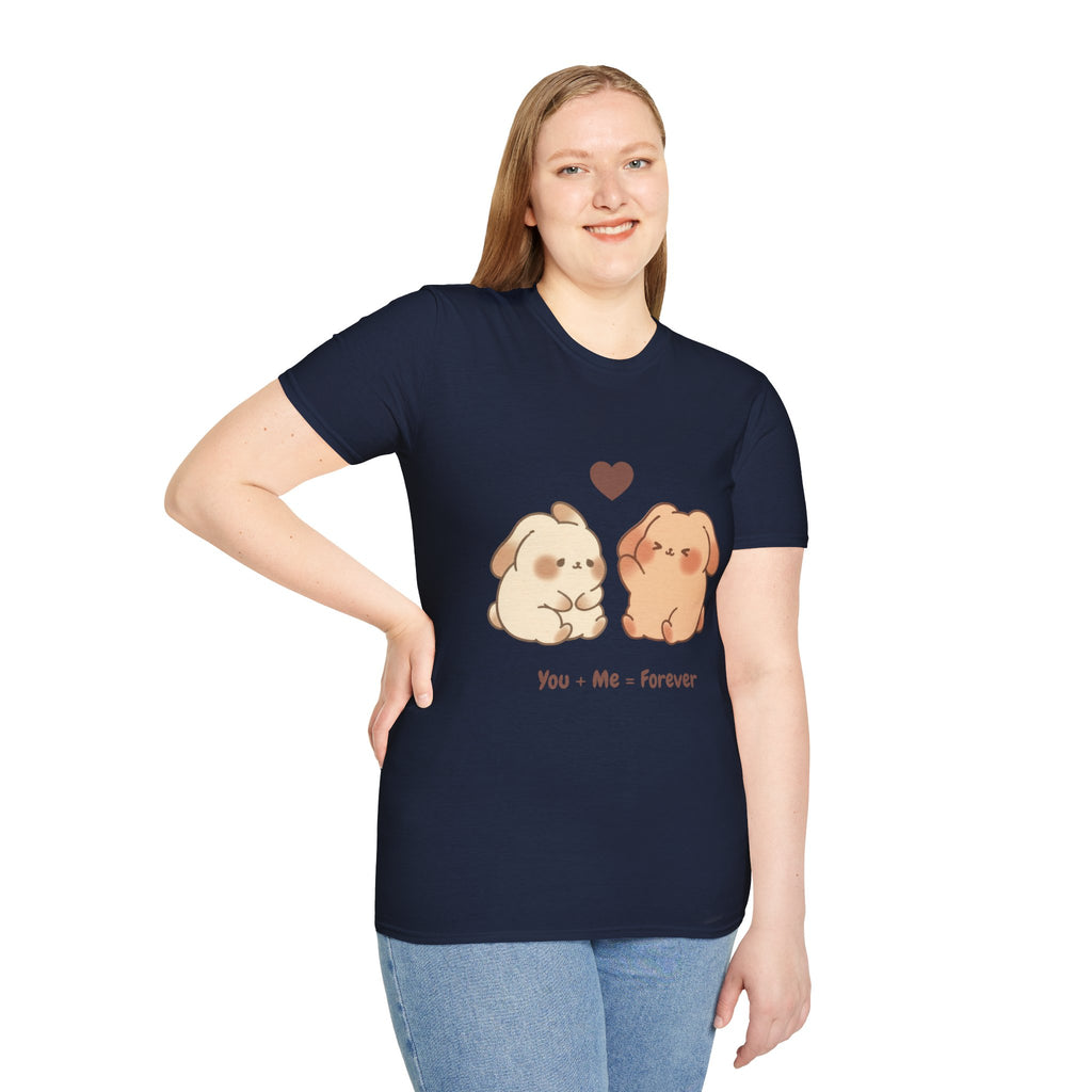 Cute Bunny Couple T-Shirt-T-Shirt-Everwave Co Apparel