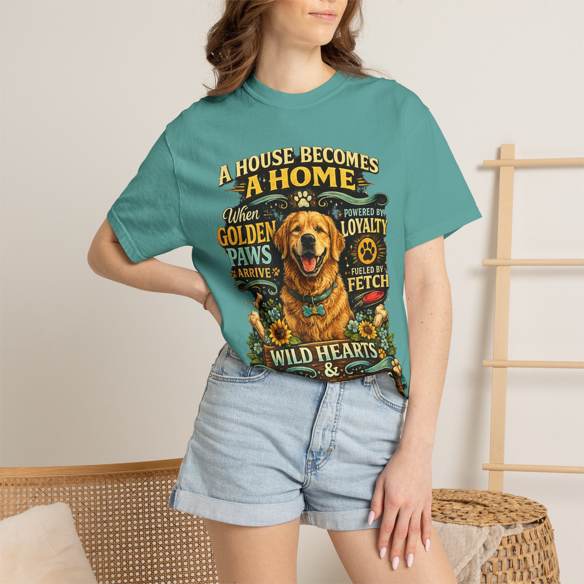 Golden Retriever Dog Mom & Dog Dad T-Shirt
