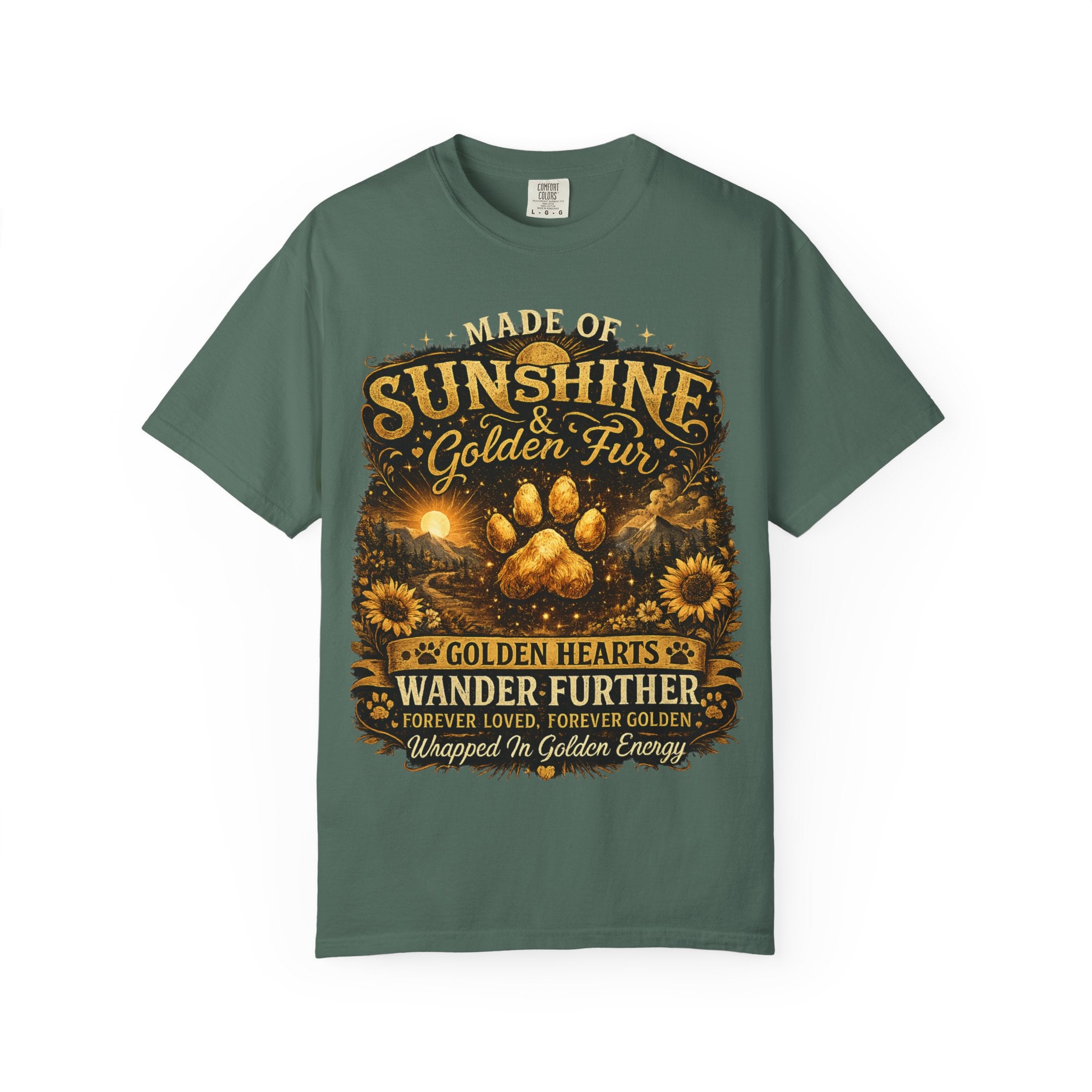 Golden Retriever Paw T-Shirt-T-Shirt-[Everwave Co Apparel