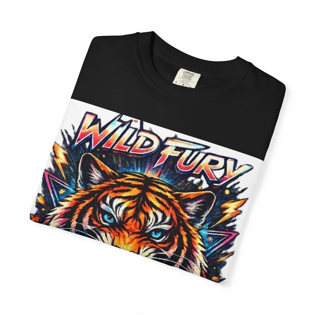 Wild Fury Tiger Vintage Neon Graphic T-Shirt
