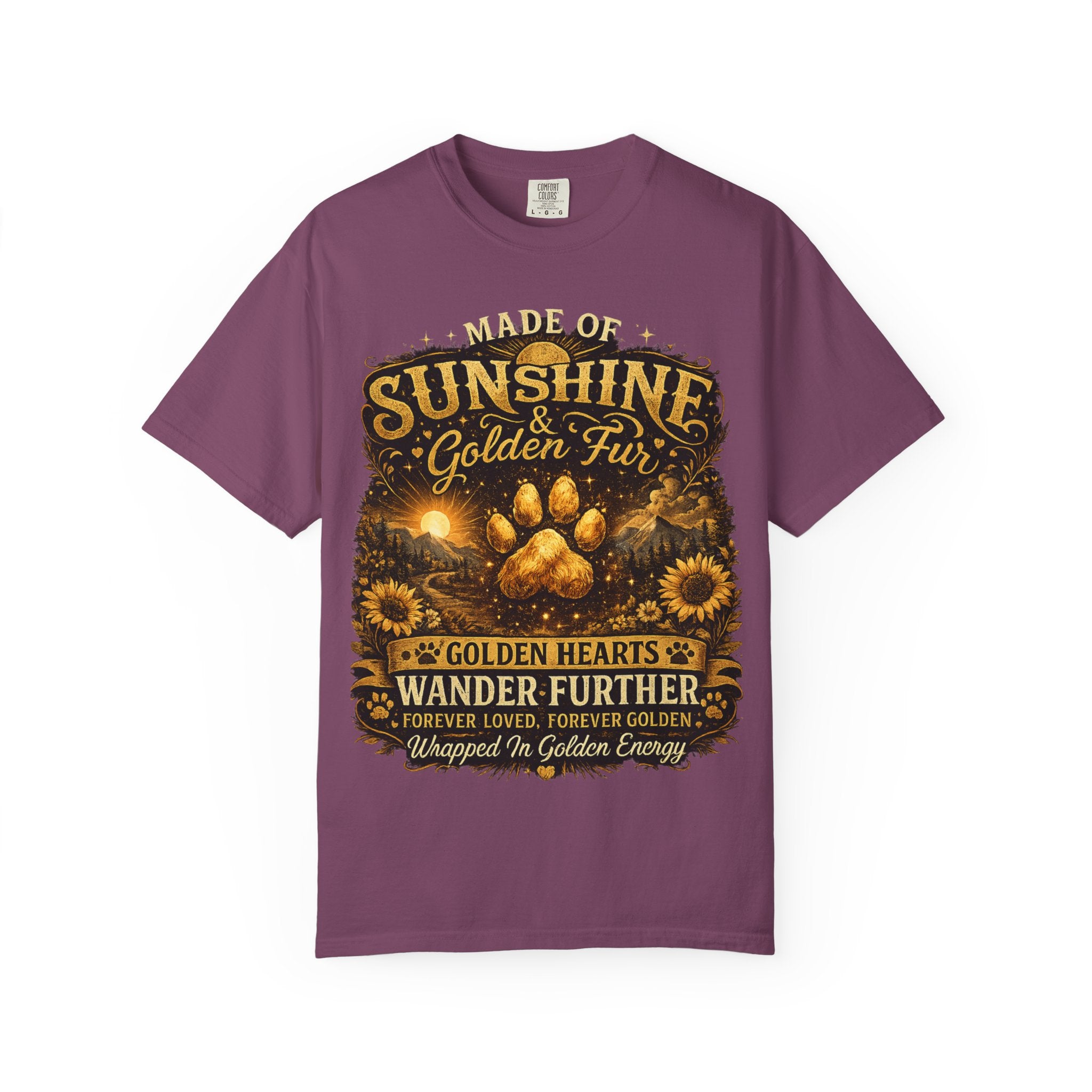 Golden Retriever Paw T-Shirt-T-Shirt-[Everwave Co Apparel