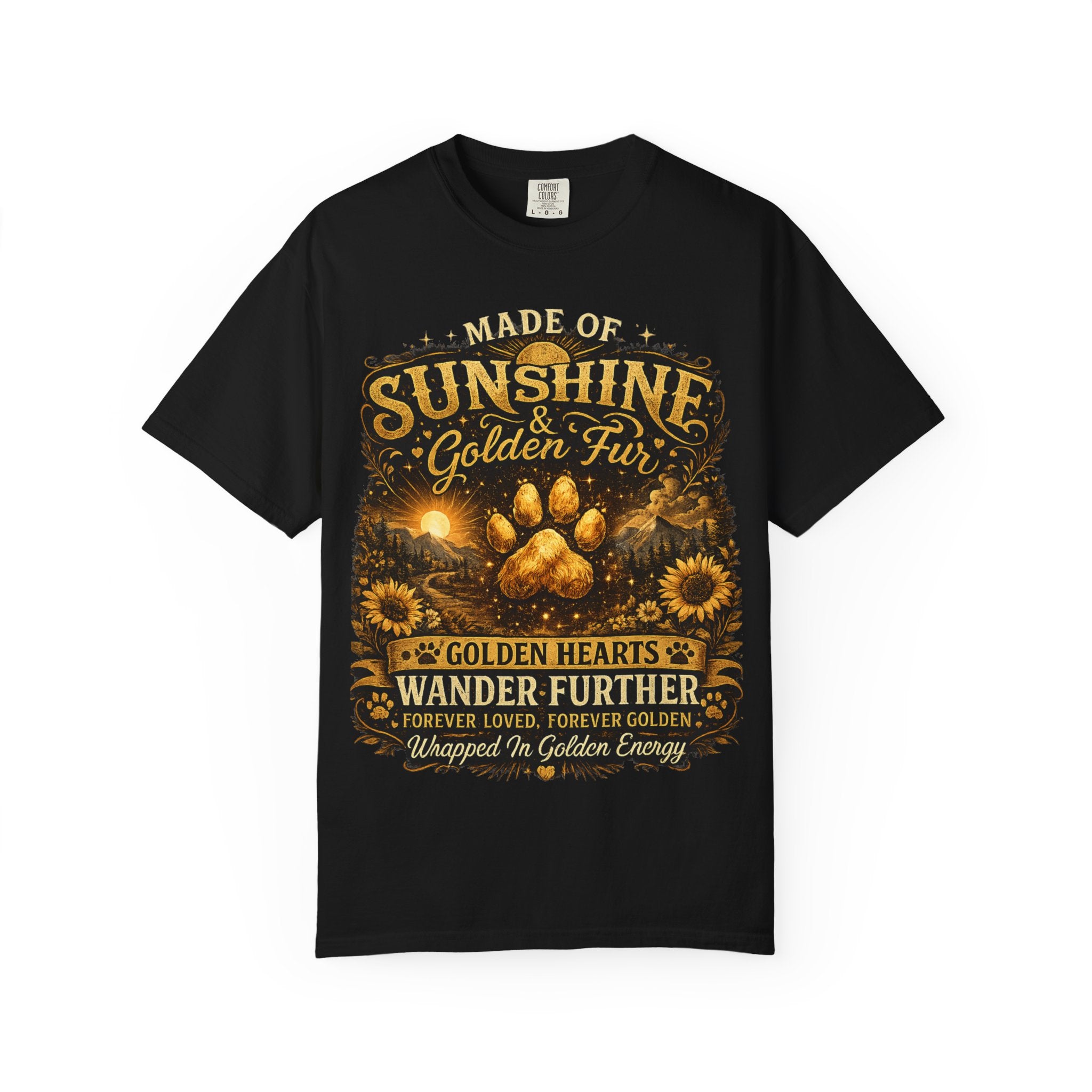 Golden Retriever Paw T-Shirt-T-Shirt-[Everwave Co Apparel