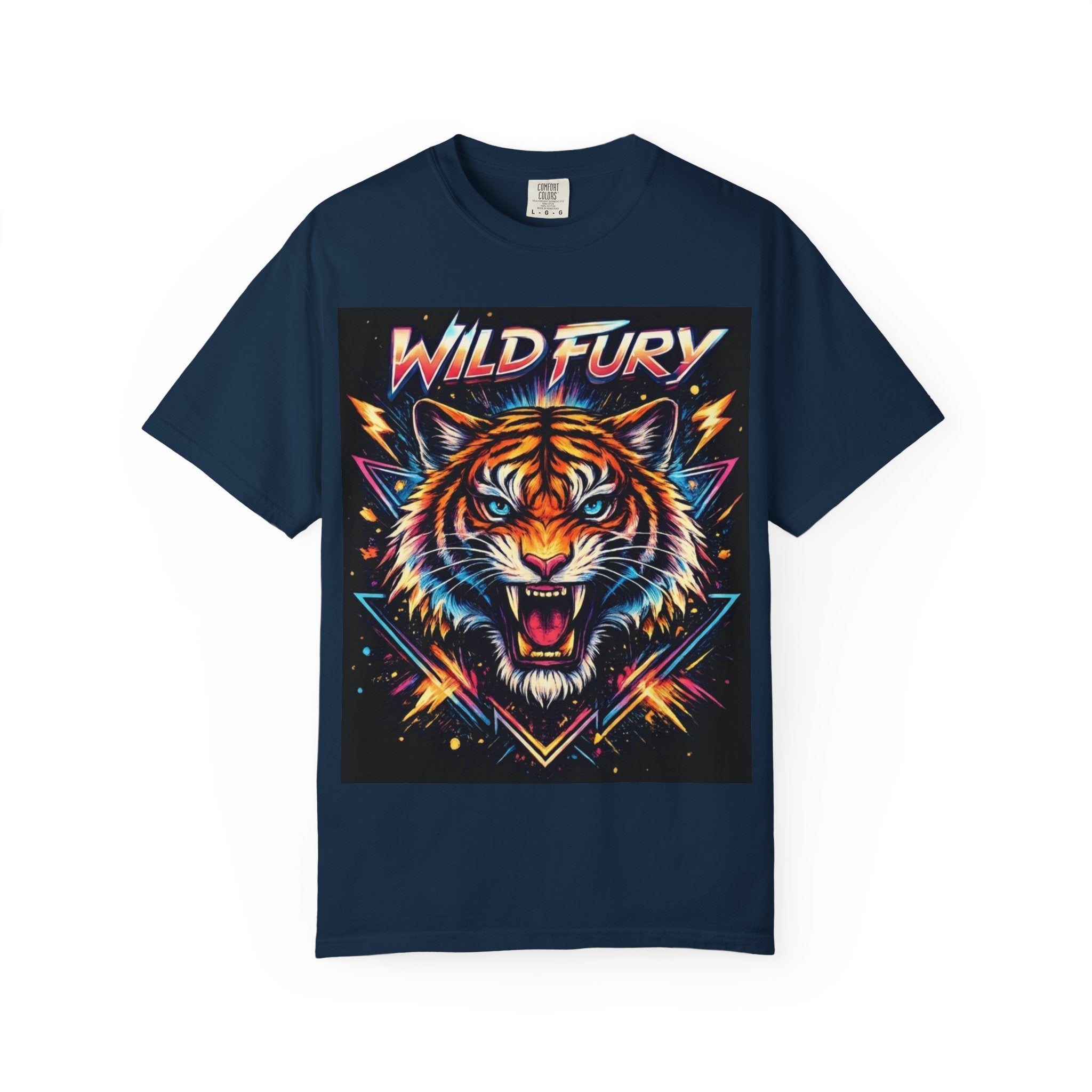 Wild Fury Tiger Vintage Neon Graphic T-Shirt