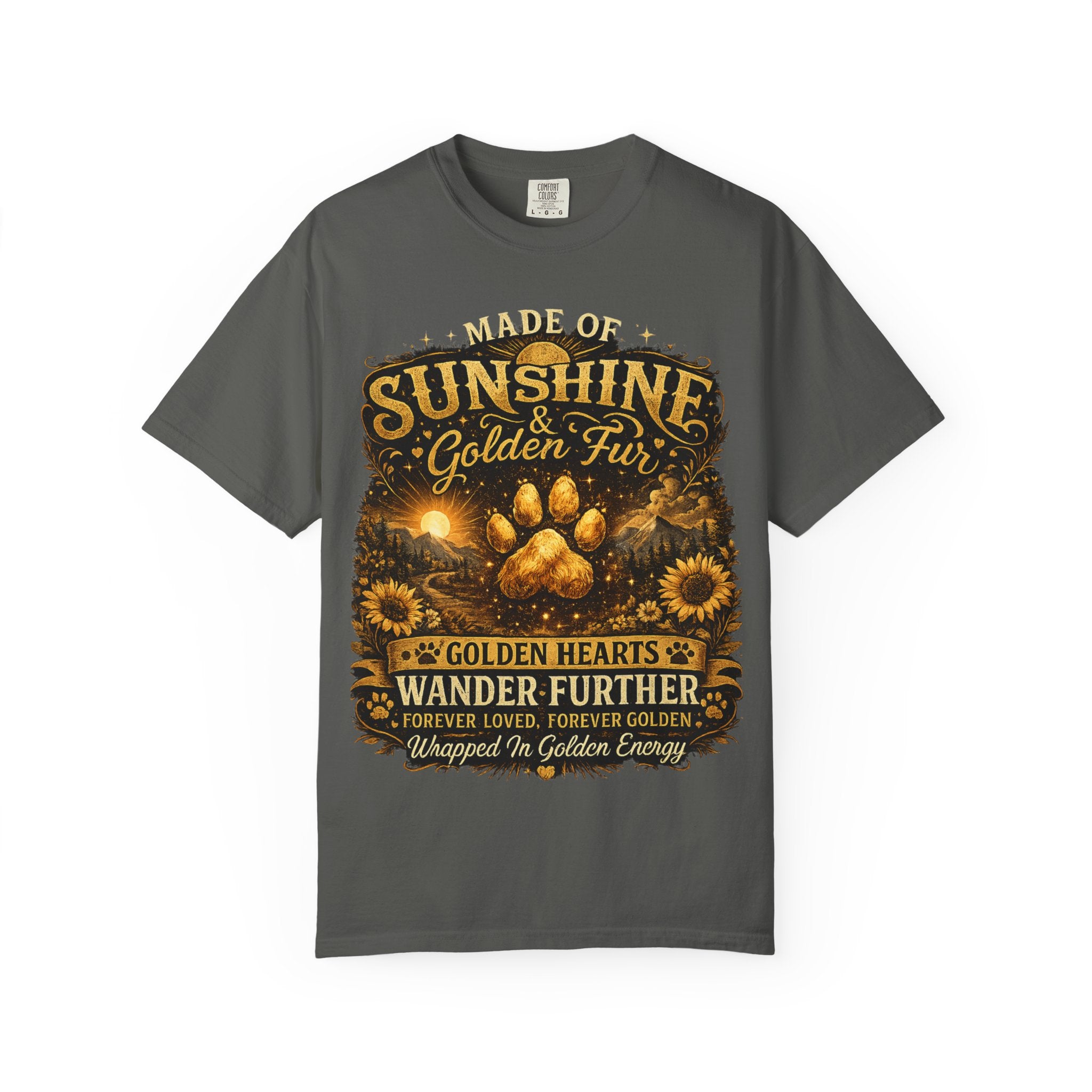Golden Retriever Paw T-Shirt-T-Shirt-[Everwave Co Apparel