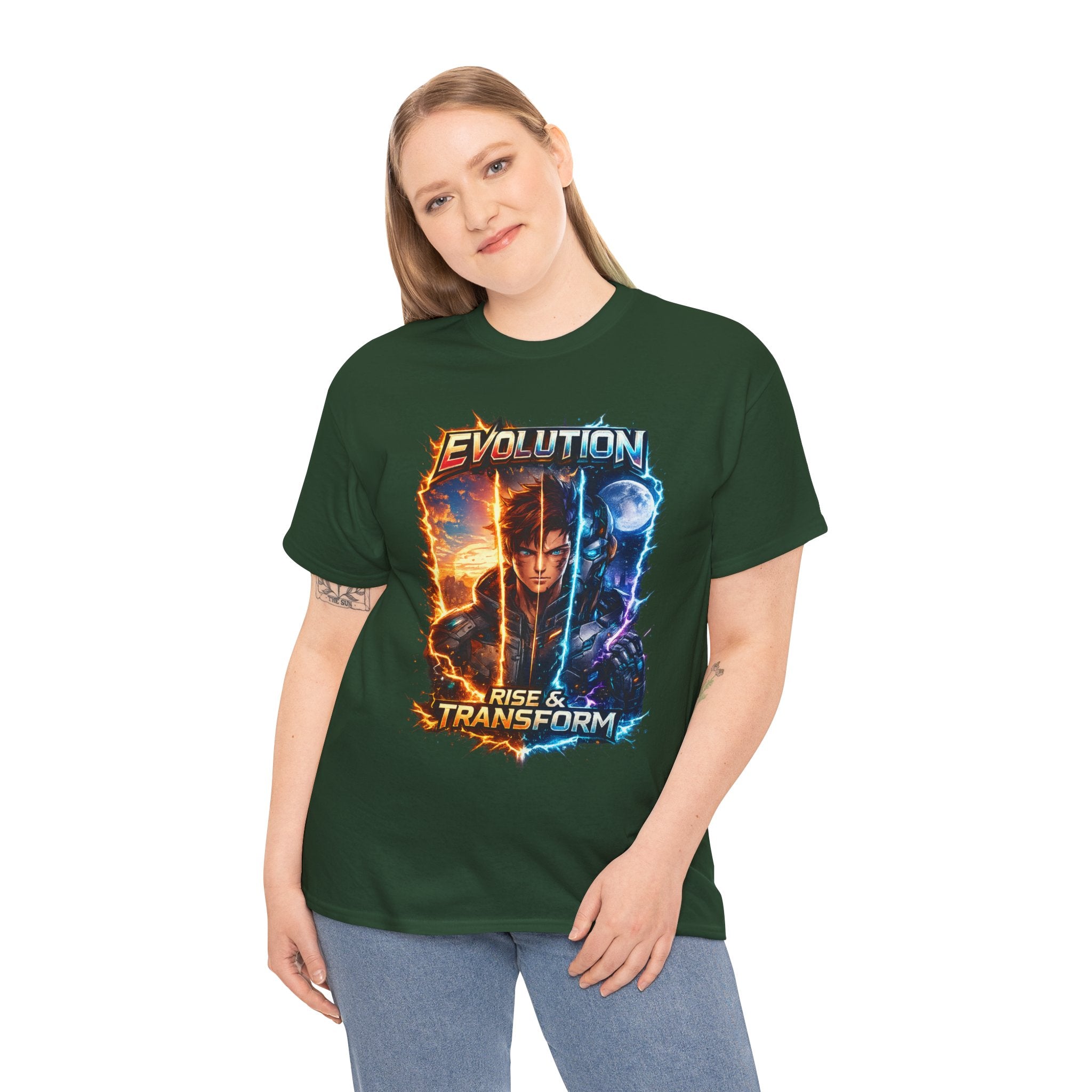 Evolution Rise & Transform Graphic Tee-T-Shirt-Everwave Co Apparel