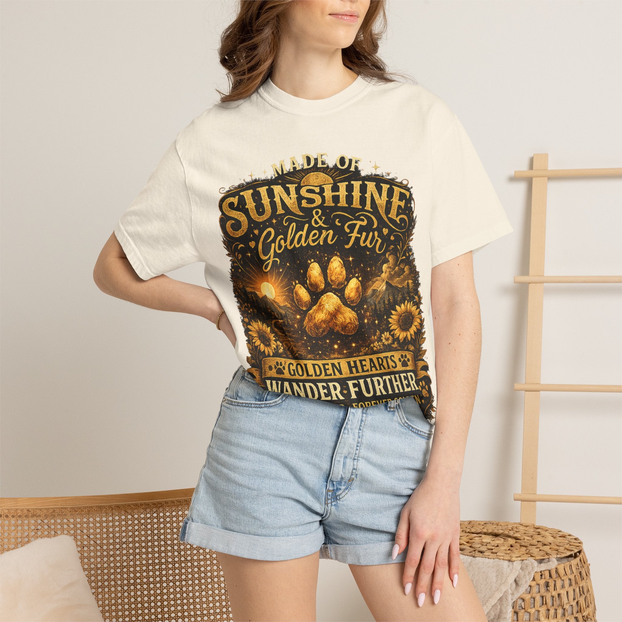 Golden Retriever Paw T-Shirt-T-Shirt-[Everwave Co Apparel