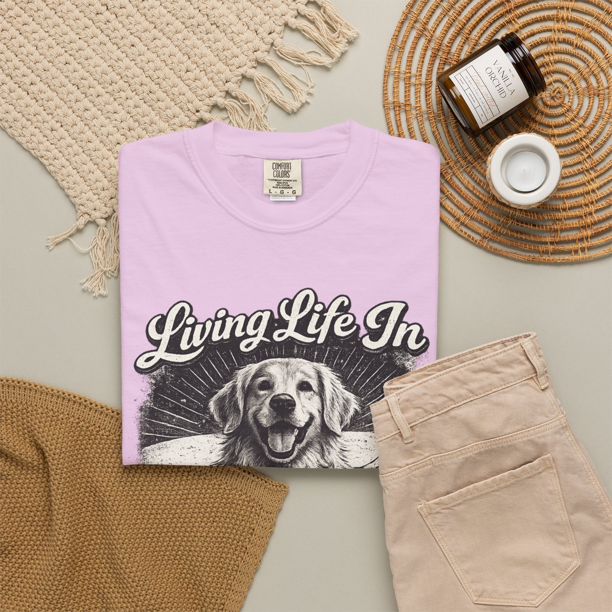 Golden Retriever Dog Lover Graphic T-Shirt