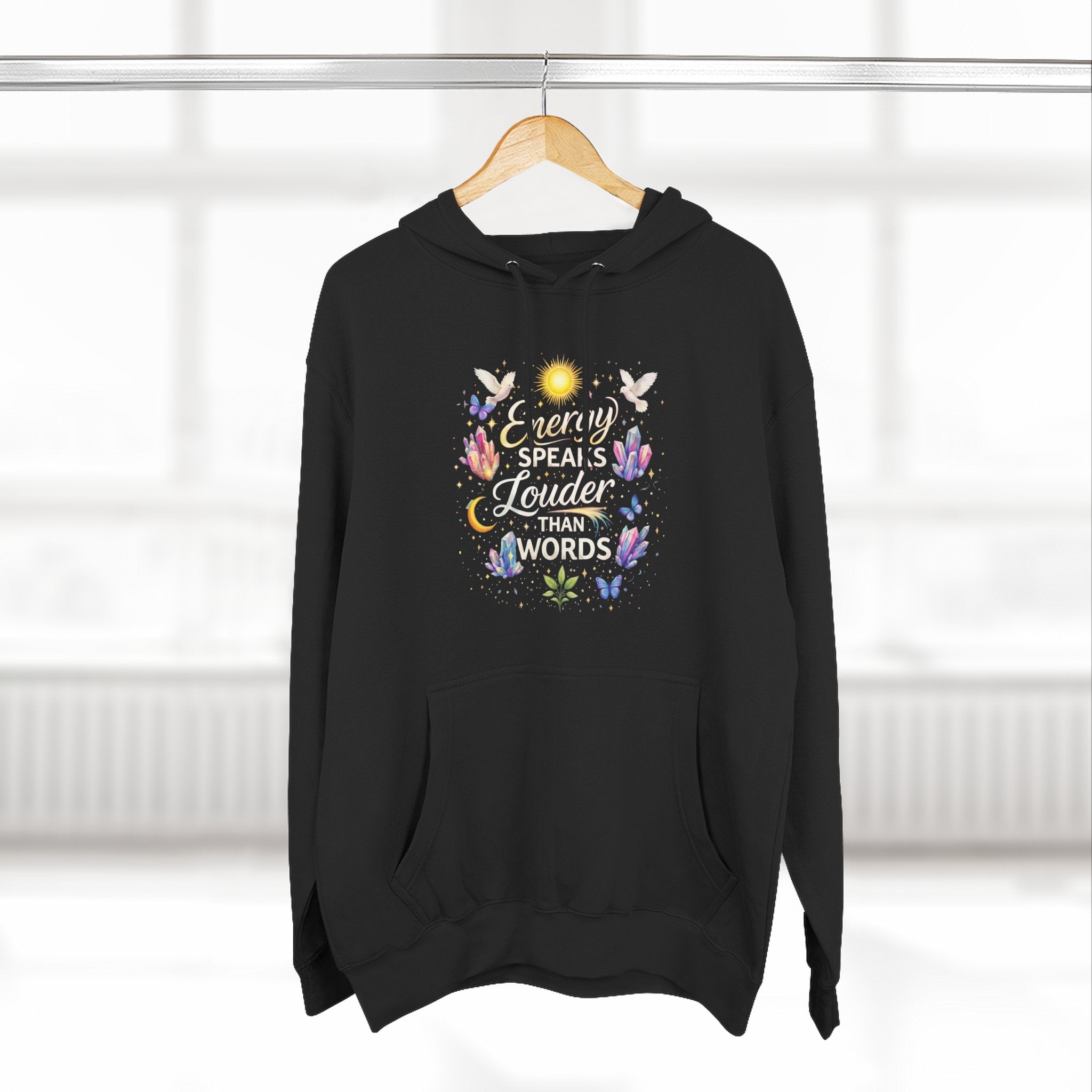 Celestial Floral Hoodie-Hoodie-Everwave Co Apparel