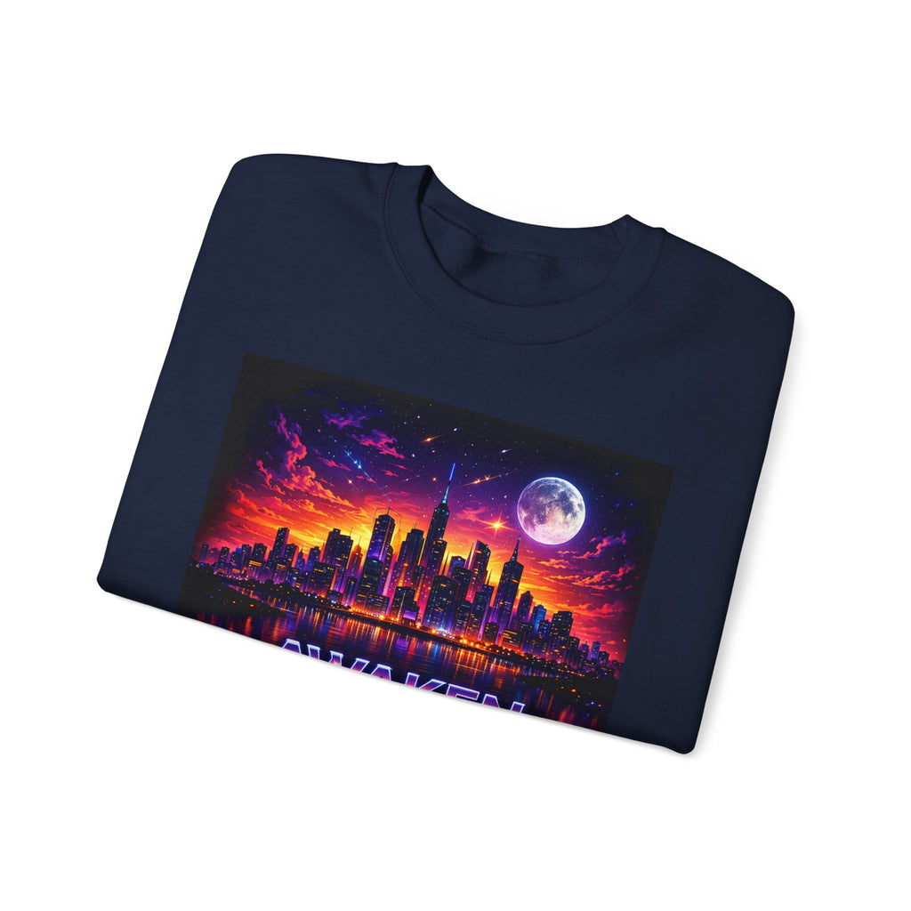 Awaken the Night Sweatshirt-Sweatshirt-Everwave Co Apparel