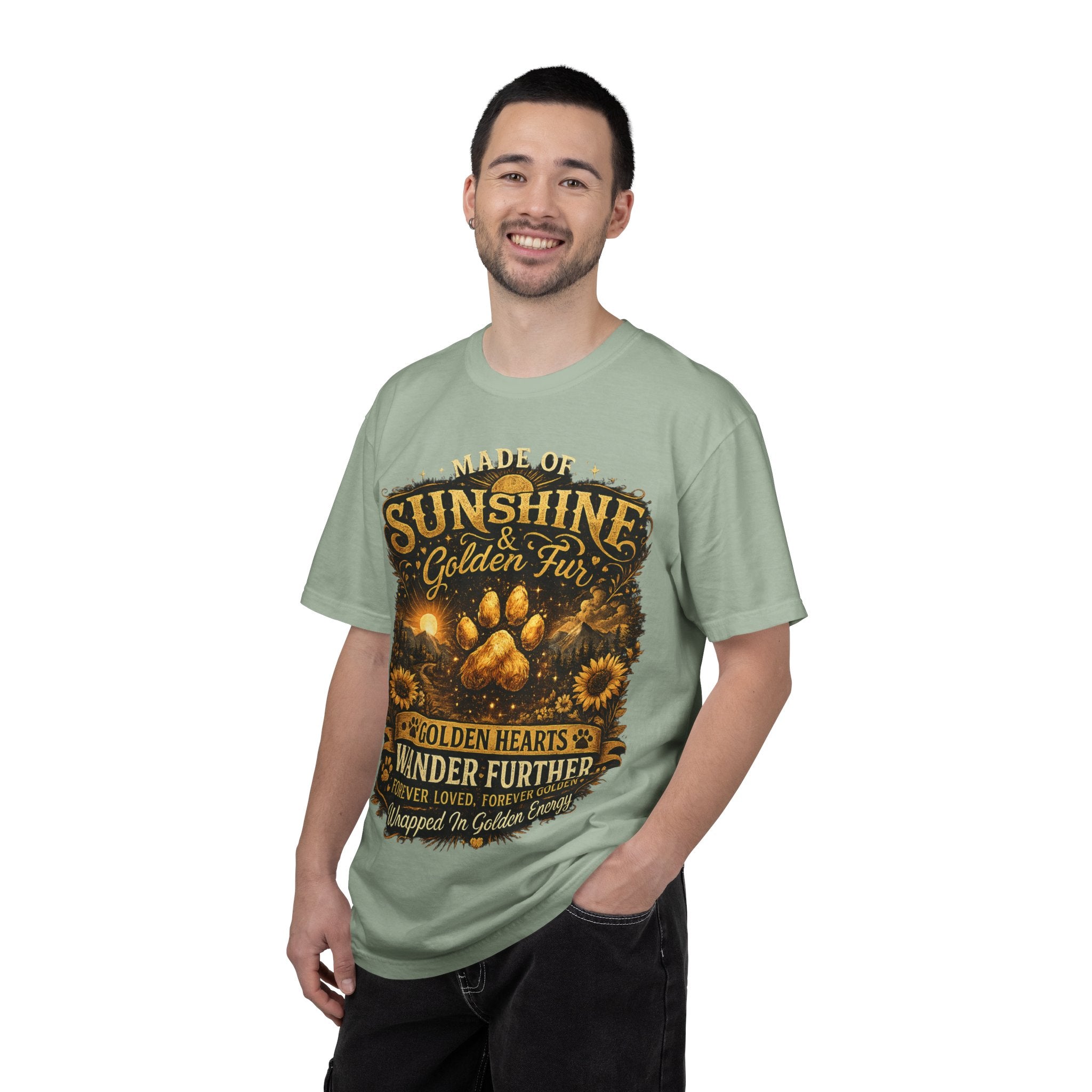 Golden Retriever Paw T-Shirt-T-Shirt-[Everwave Co Apparel