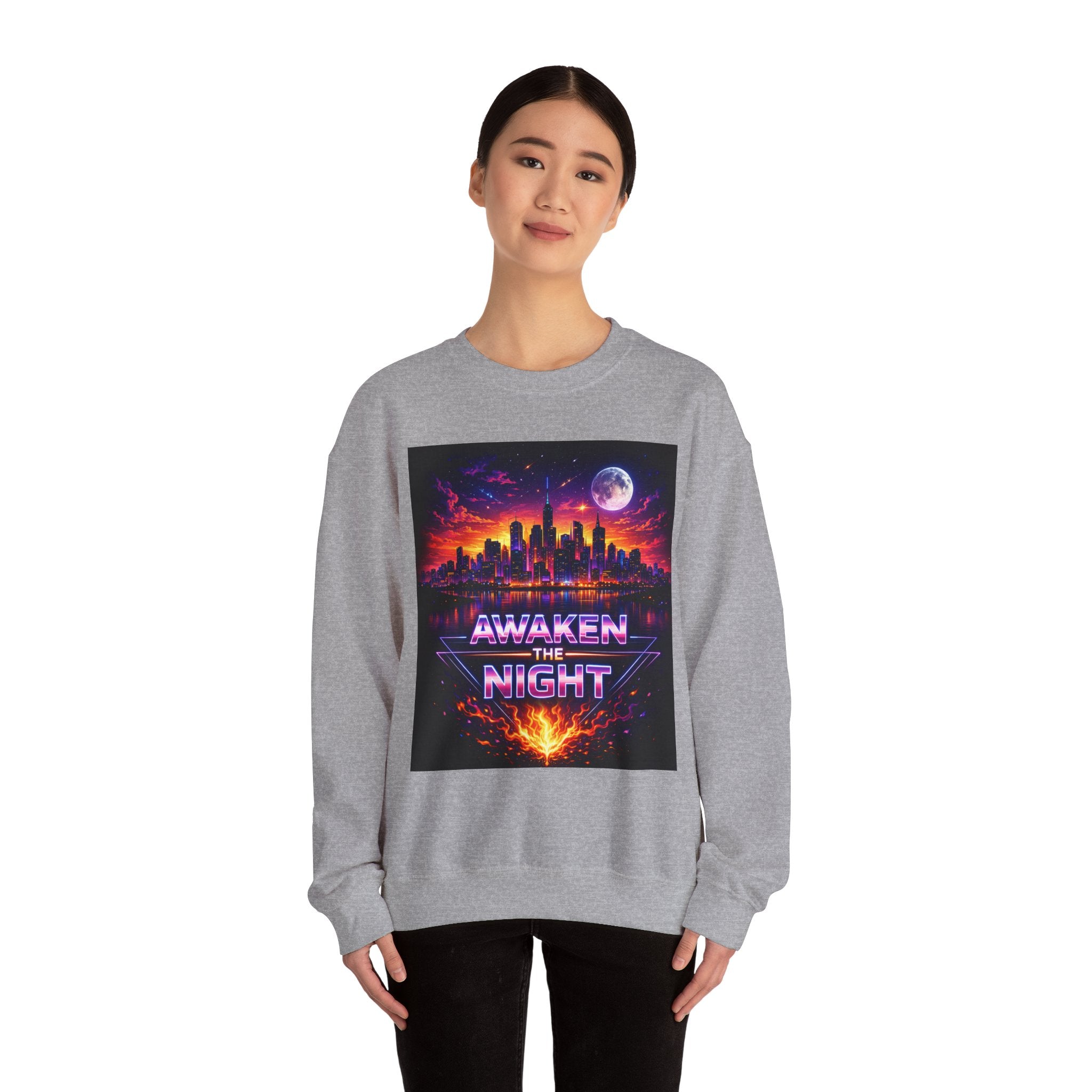 Awaken the Night Sweatshirt-Sweatshirt-Everwave Co Apparel